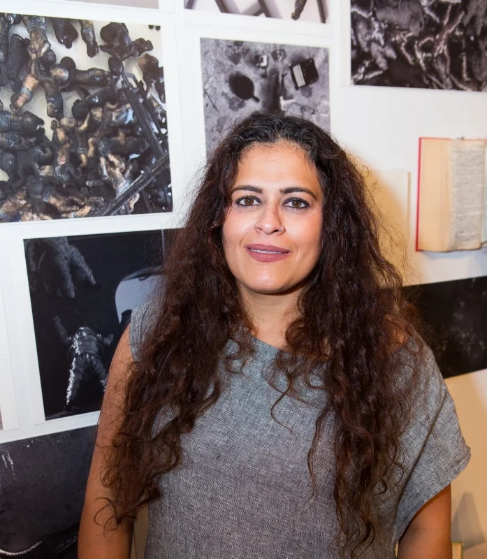 Sarika Goulatia , at CDCP Gallery. ( Photograph from Sean Carroll .)