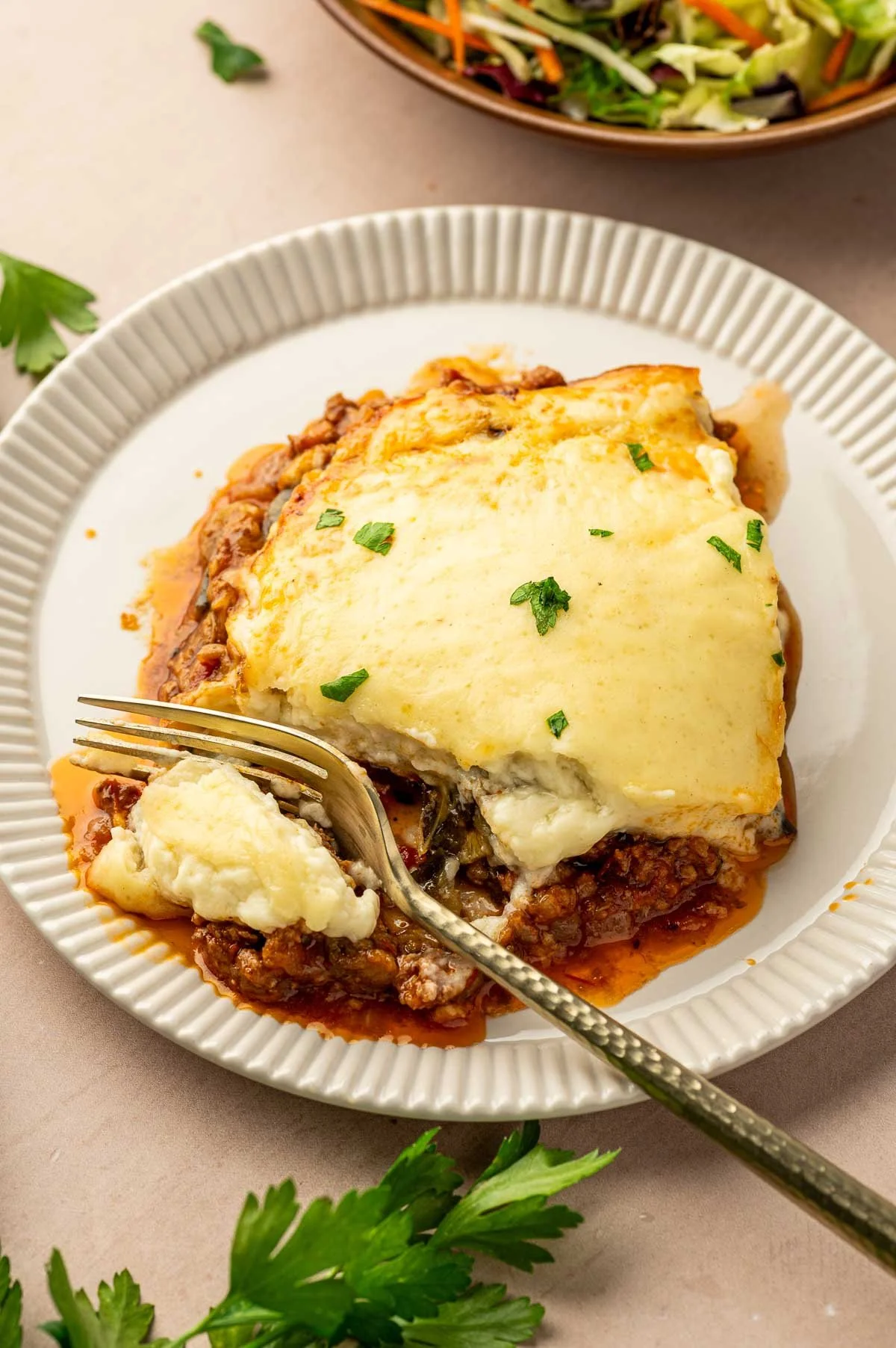 Traditional Lamb Moussaka (Greek Eggplant Lasagna)