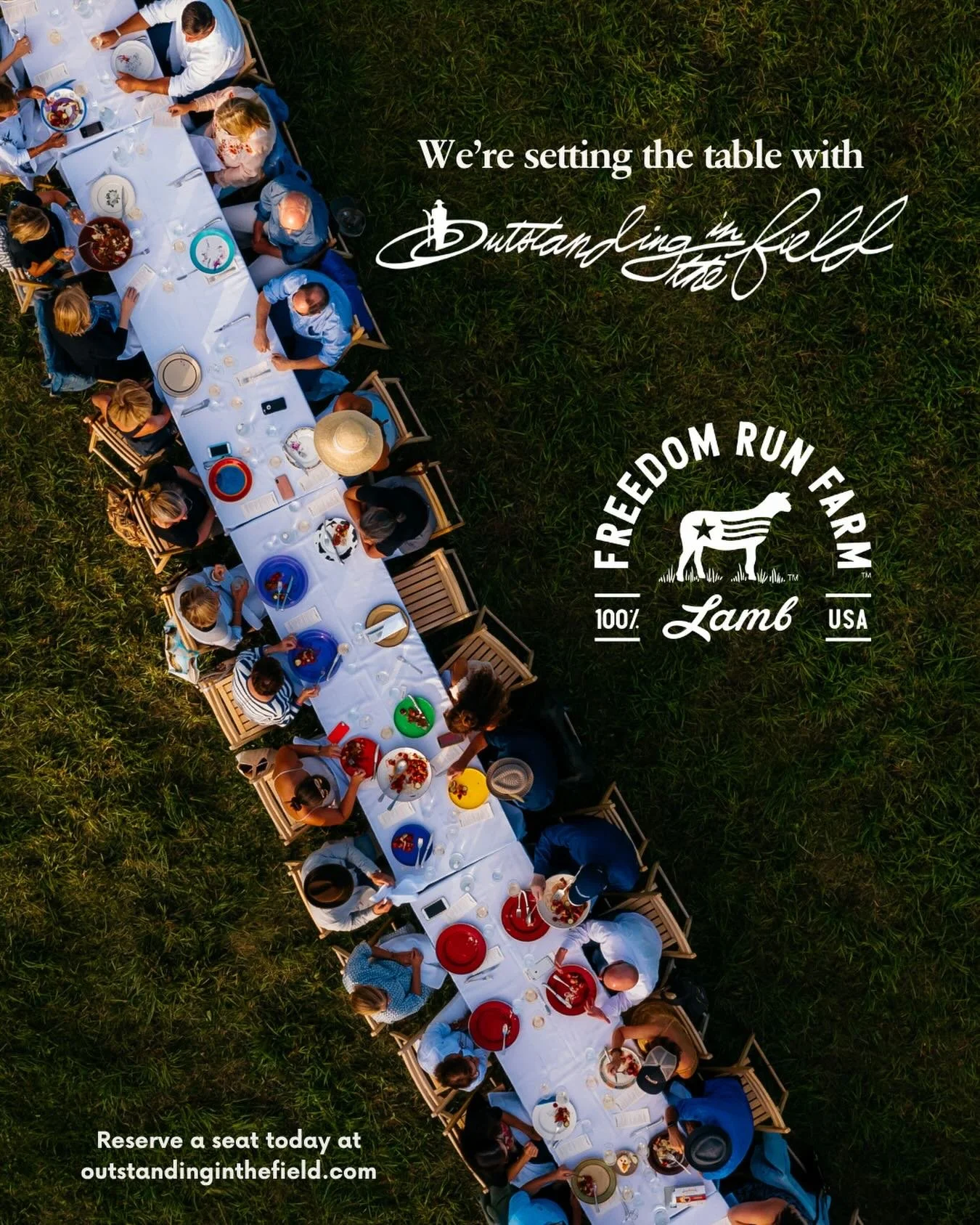 For over 25 years, Outstanding in the Field has gathered people around one long table &mdash; set in the heart of farms, gardens, and landscapes worth remembering. 

On October 1st, join us at Freedom Run Farm Culinary Center, where guest chef @noam_