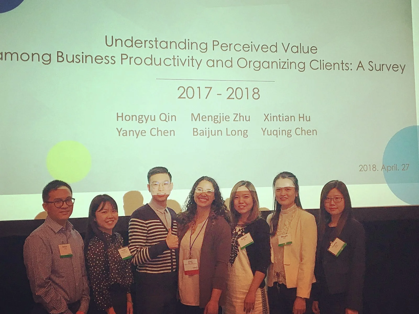 NAPO Conference 2018 - Fordham university students & myself presenting client research study