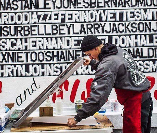 Printing for SF Poster Syndicate in Clarion Alley