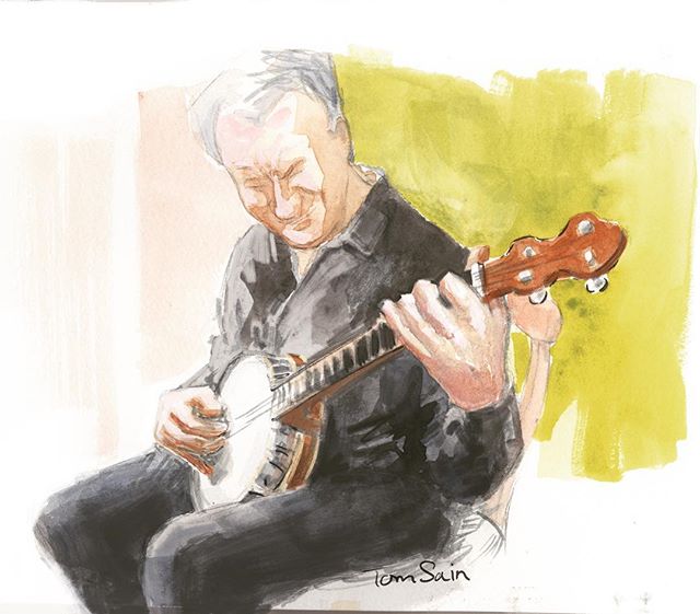 Musician study in watercolor and clean up in PS. .
.
.
.
.
#banjo #banjoist #banjoplayer #pencil #watercolor #musician #brushpen #photoshop #sketchbook #strathmore #PracticeNotPerfect #DoneIsBetterThanNone #LookingForTheSurprise #DoWhatYouLove #TomSa