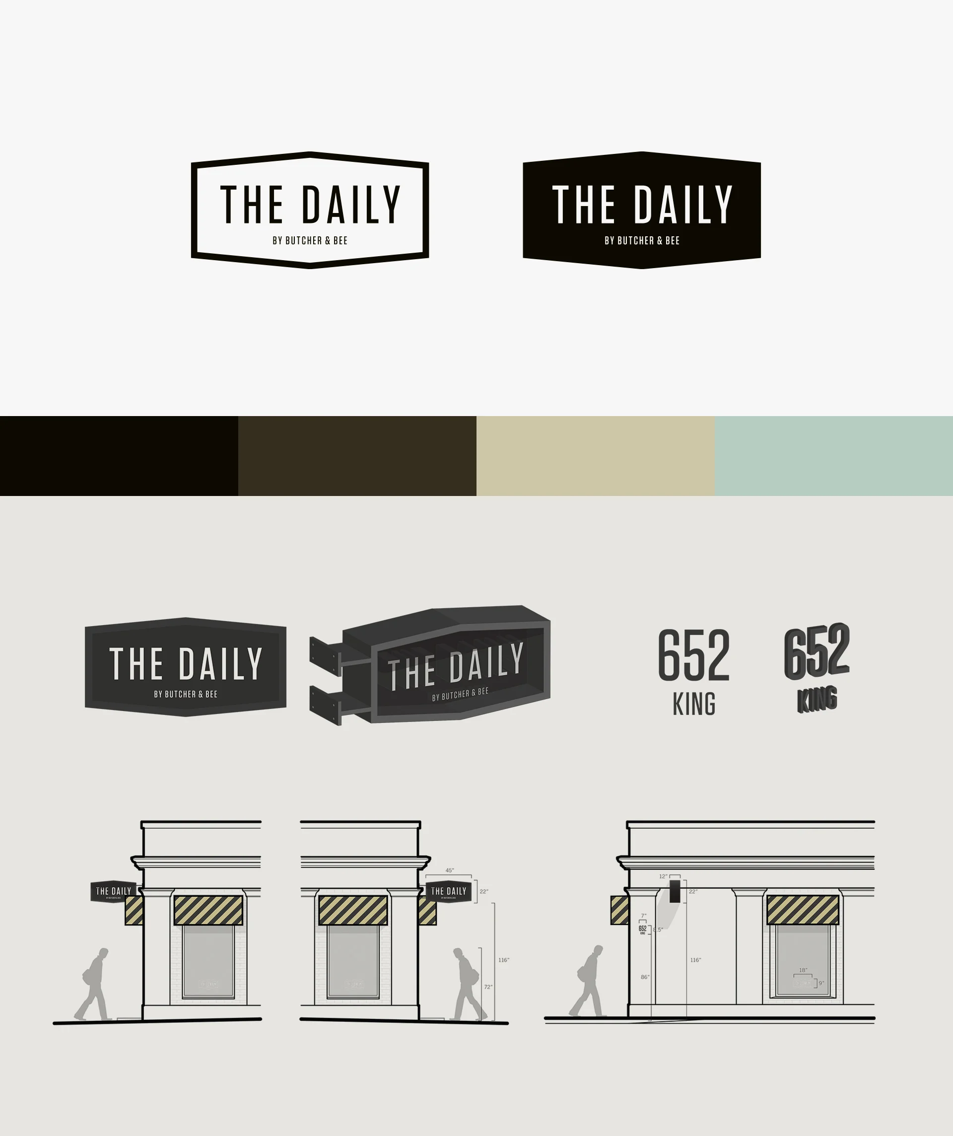     The Daily identity, while very minimal at its core, required a great deal of care in production to marry the heavy, industrial aesthetic with the warm and intimate context of the store. 