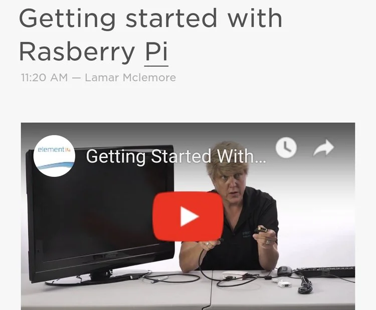 Getting started with Rasberry Pi