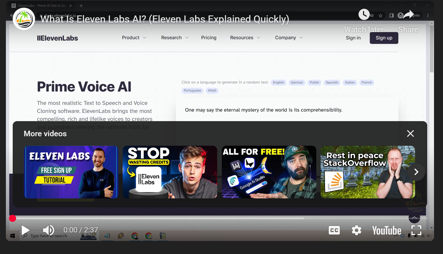 Eleven Labs (ElevenLabs Inc.) is a technology company focused on advanced AI speech synthesis and voice generation