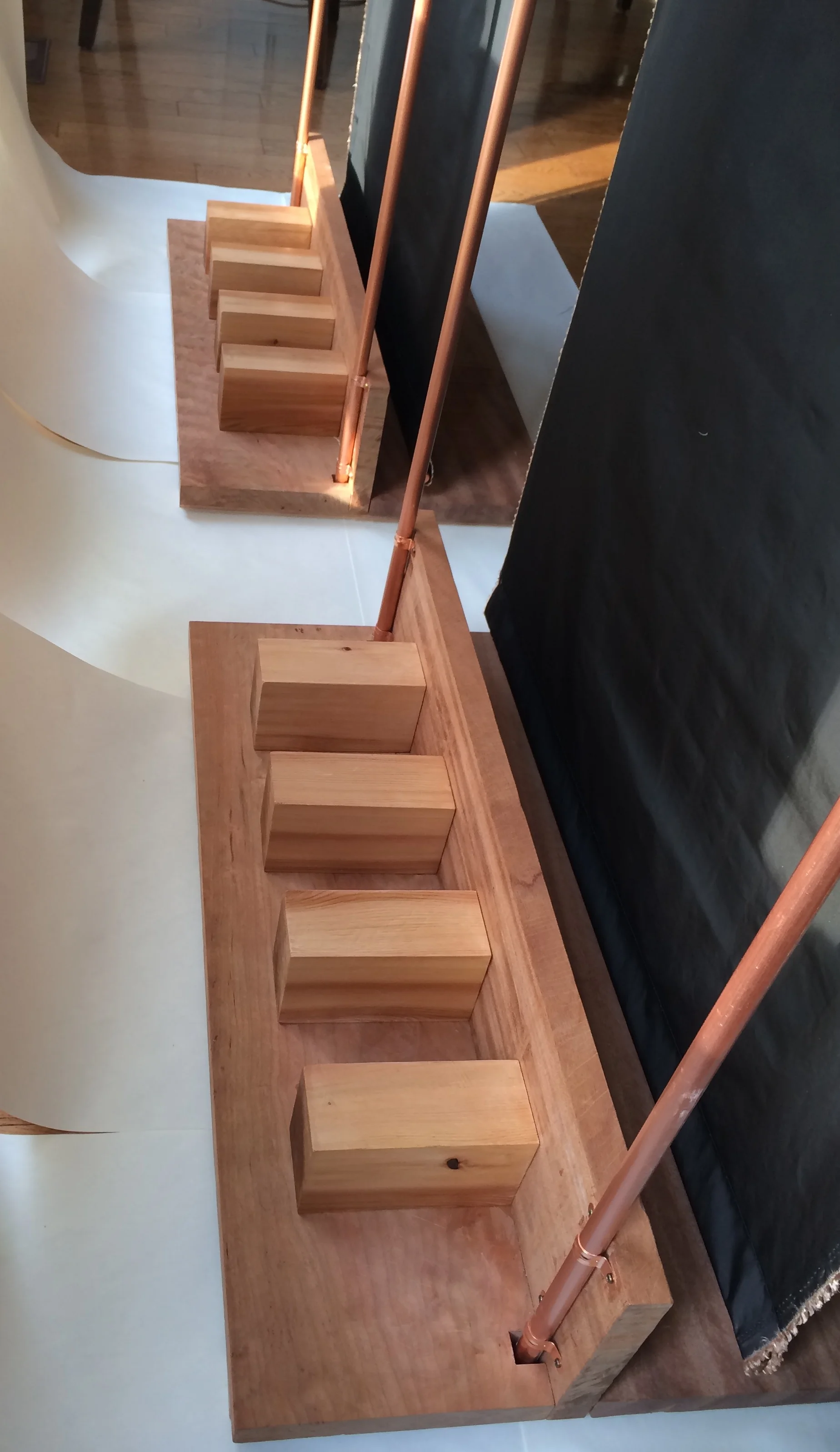  Later I made custom stands for a second exhibit showing. 