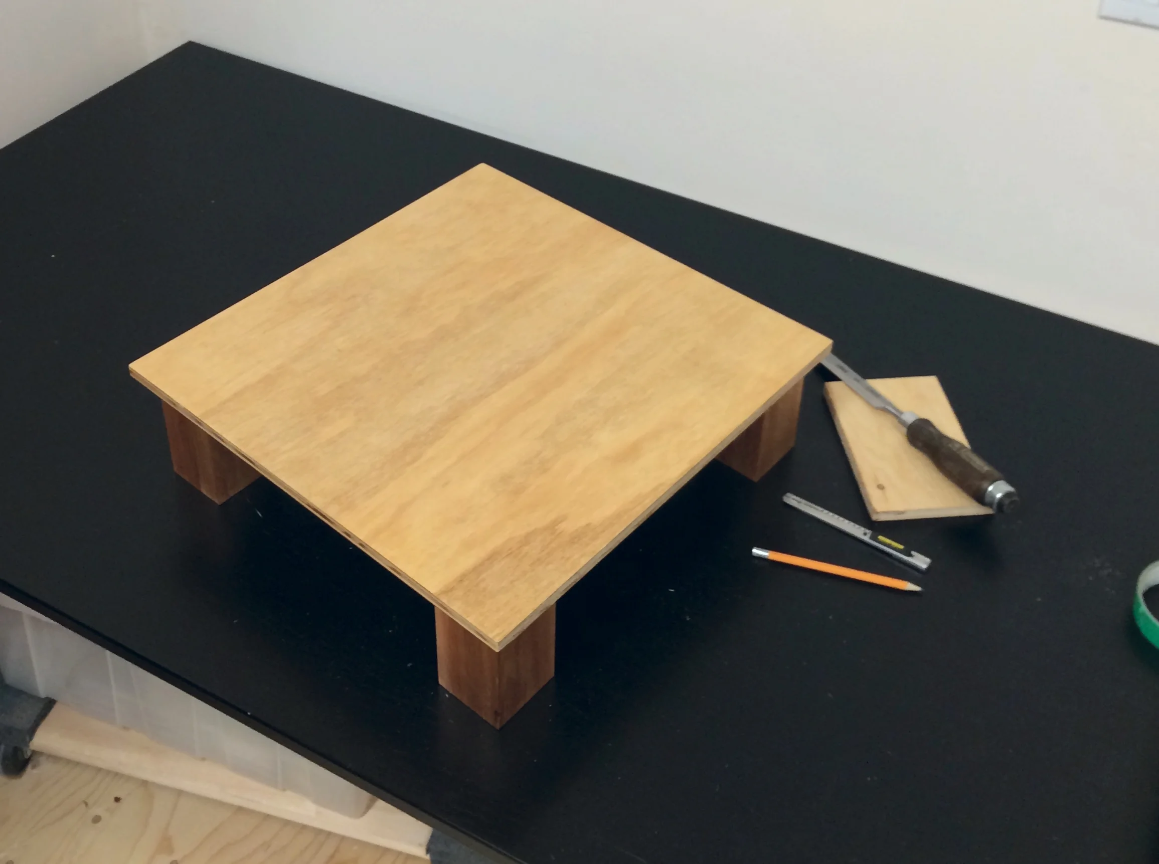  Foot stool for my mother's mahjong table. She loves it. Go figure. 