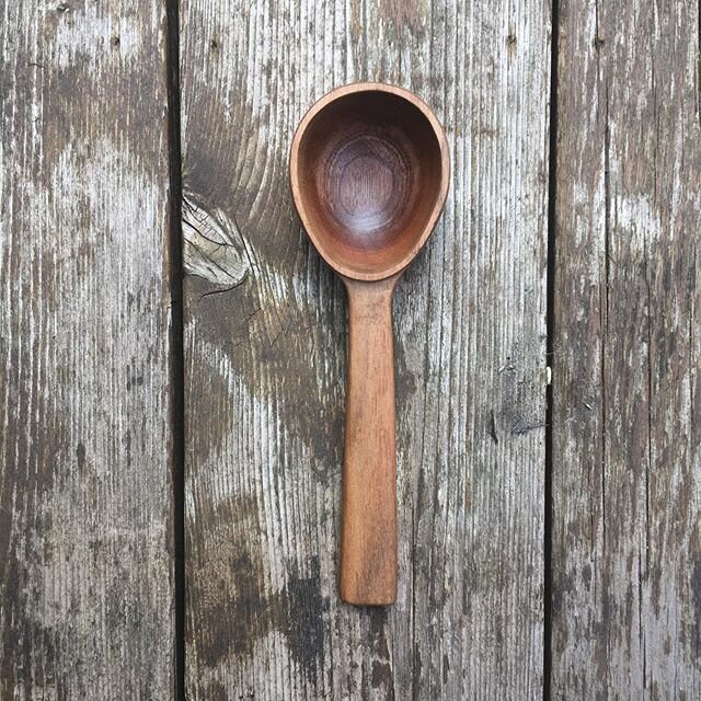 I had forgotten how much I enjoy spoon carving. This piece of walnut has been patiently waiting for a couple of years to become a coffee scoop.
.
Two tbsp coffee scoop Finished with edible coconut oil.
.
#woodwork #countrykitchen #spooncarving #coffe