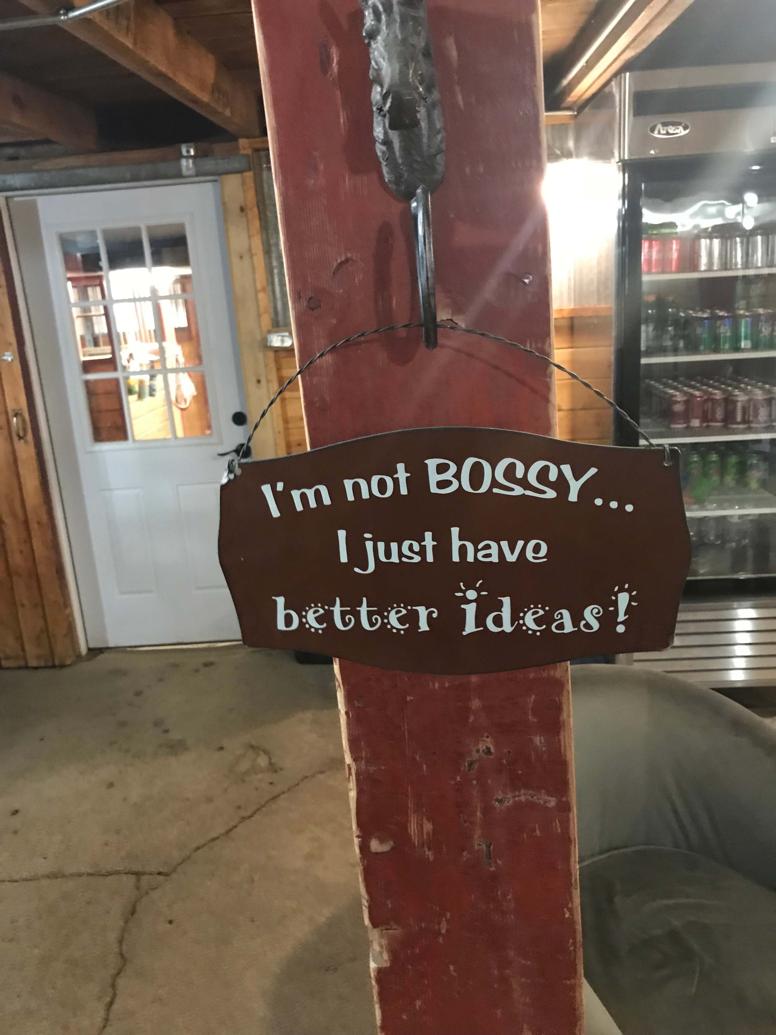 I'm Not Bossy, I Just Have Good Ideas Sign