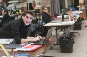 Stage management student Matthew Lewis