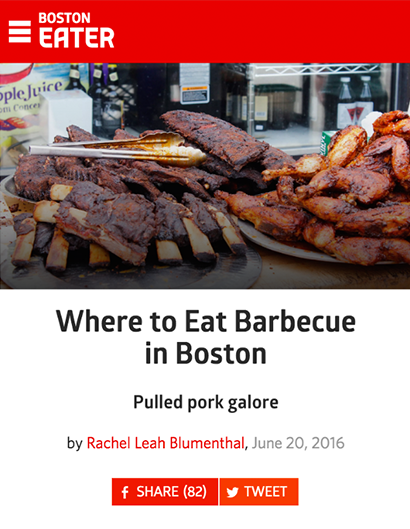 WHERE TO EAT BARBECUE IN BOSTON