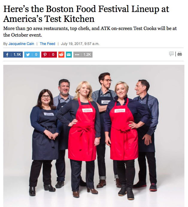 Here’s the Boston Food Festival Lineup at America’s Test Kitchen