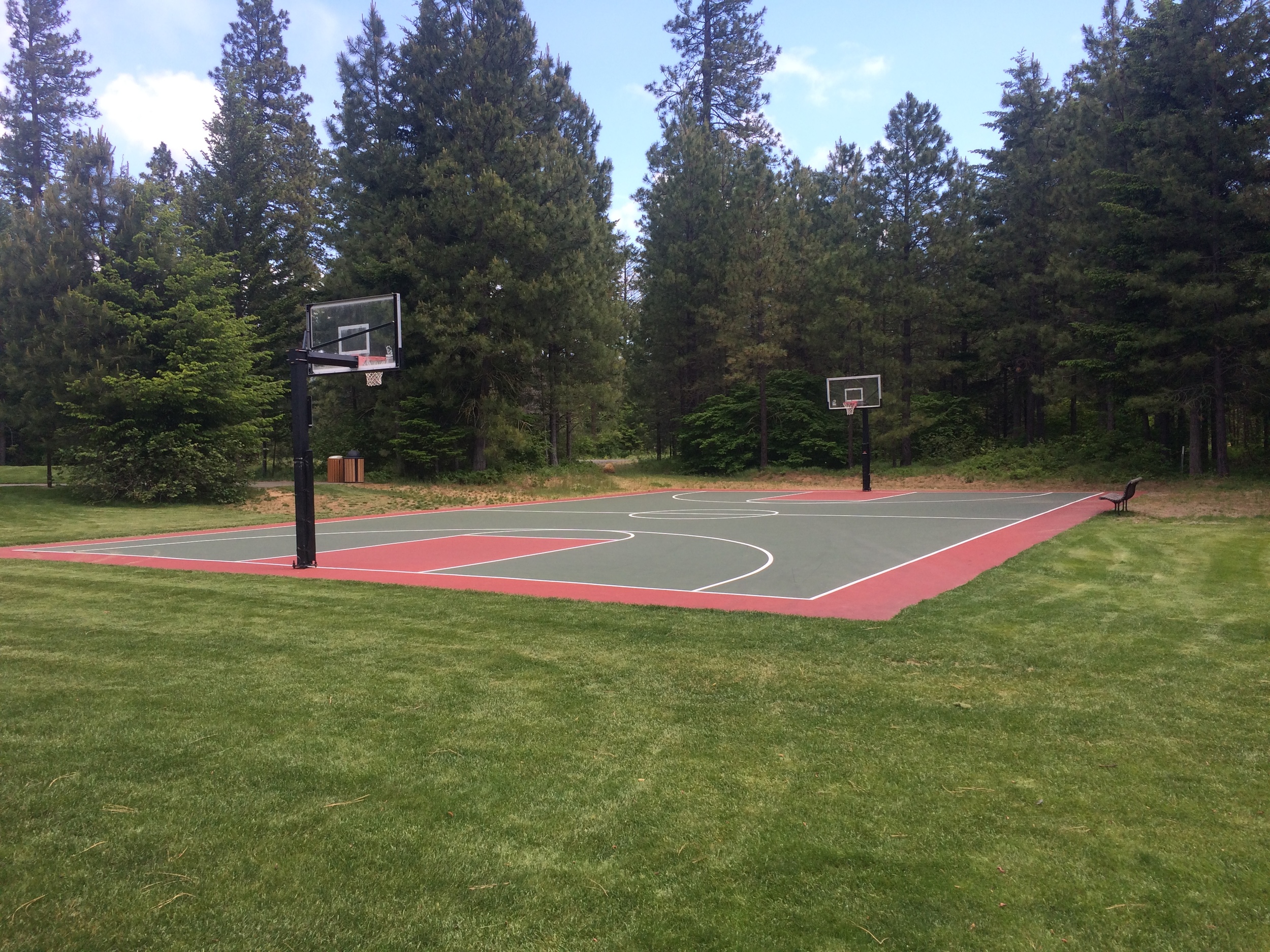 Basketball court at Battista's Meadow Park