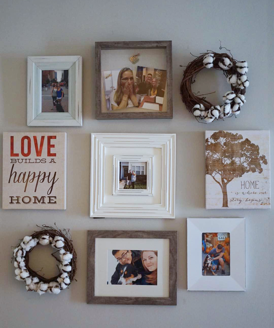 Anyone else's gallery wall perpetually crooked??