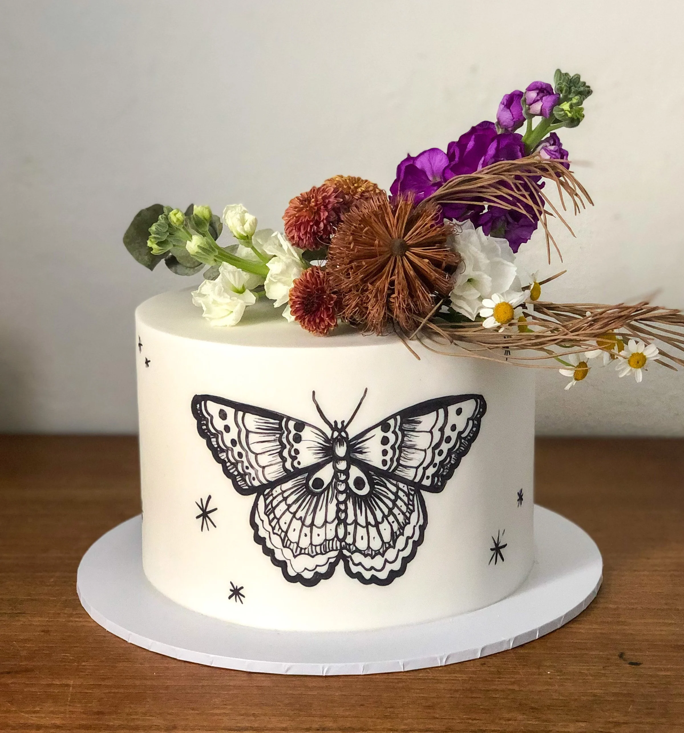 Painted Butterfly Cake