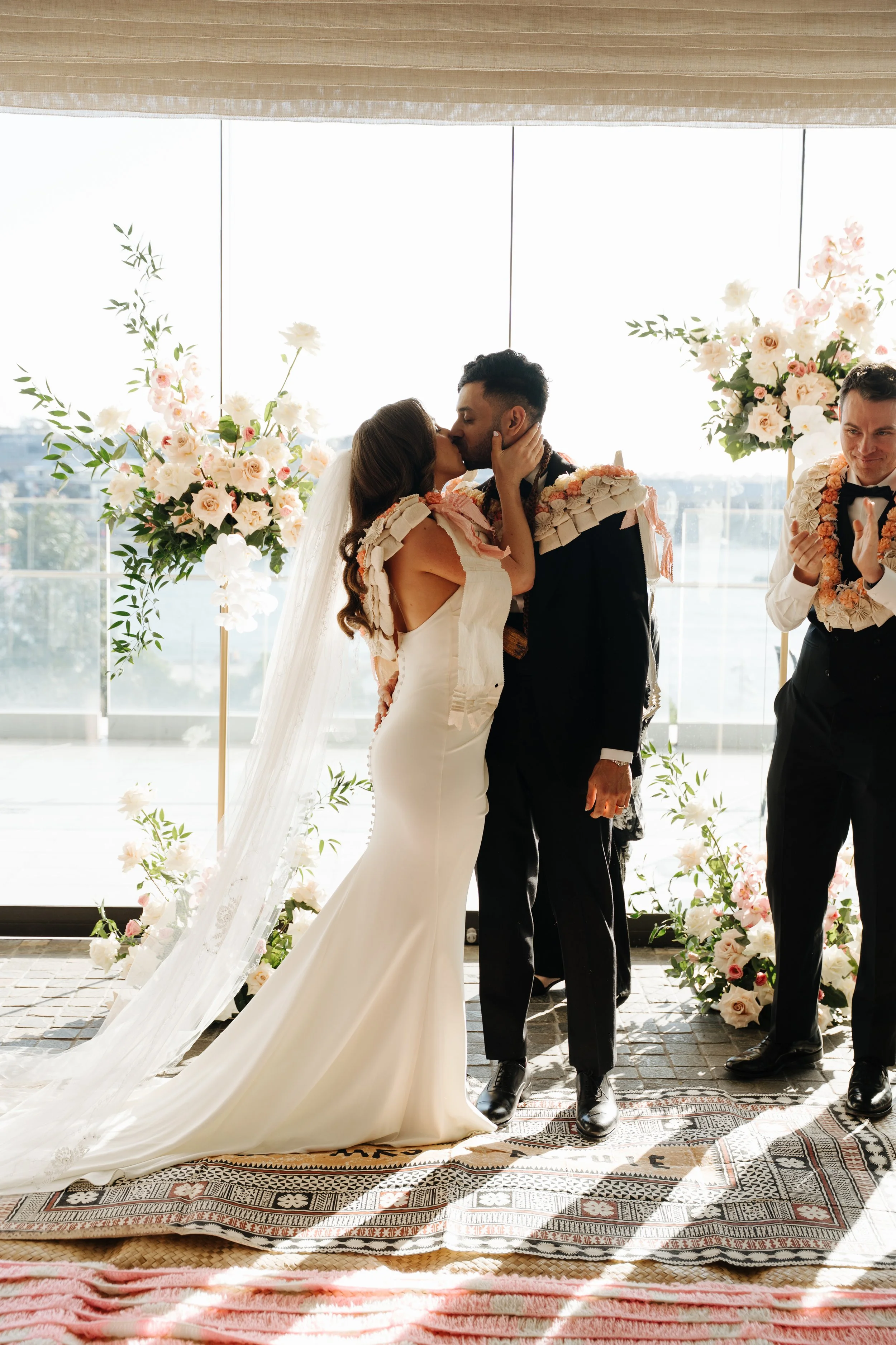 Sophia & Andrew's vegan wedding cake