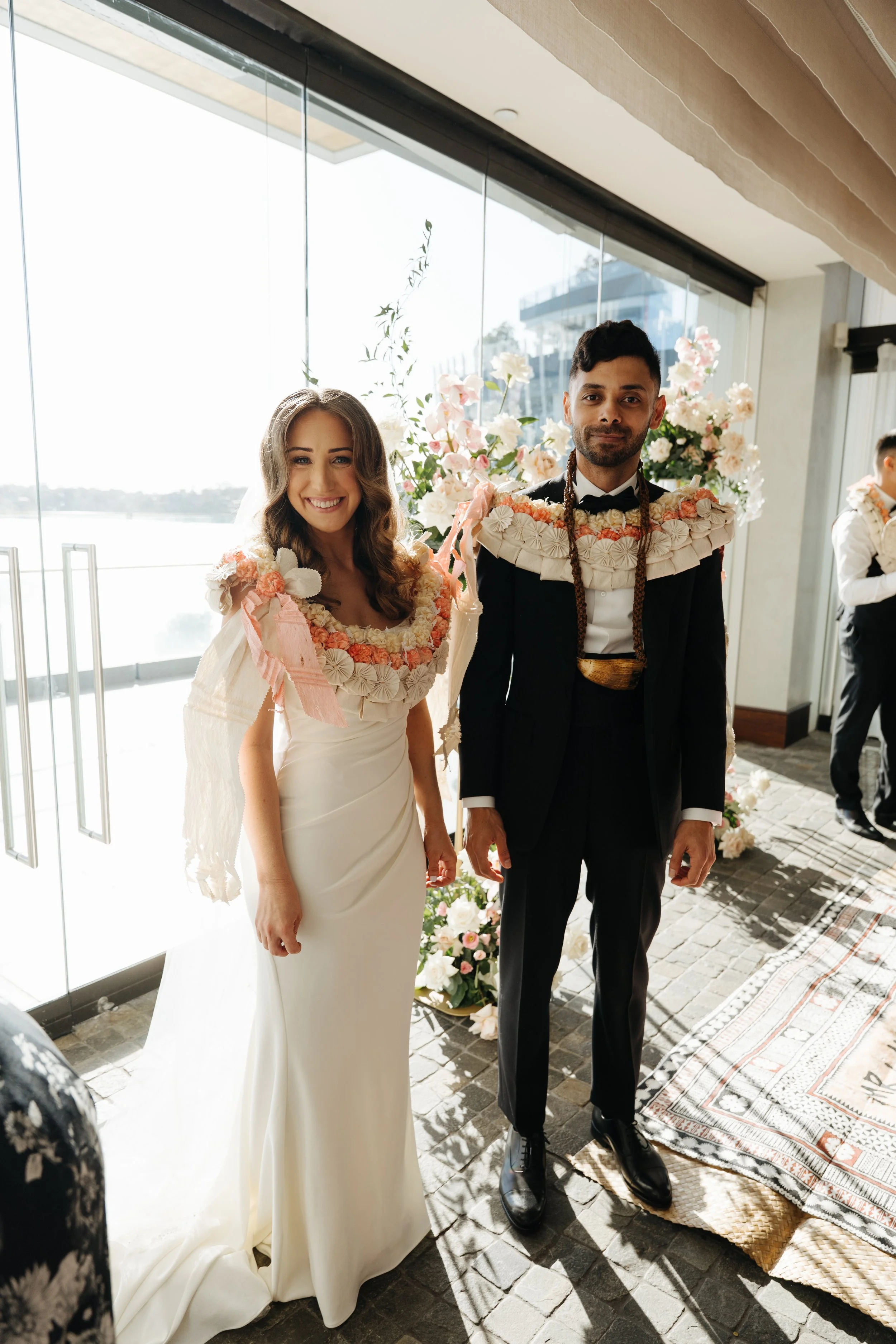 Sophia & Andrew's vegan wedding cake