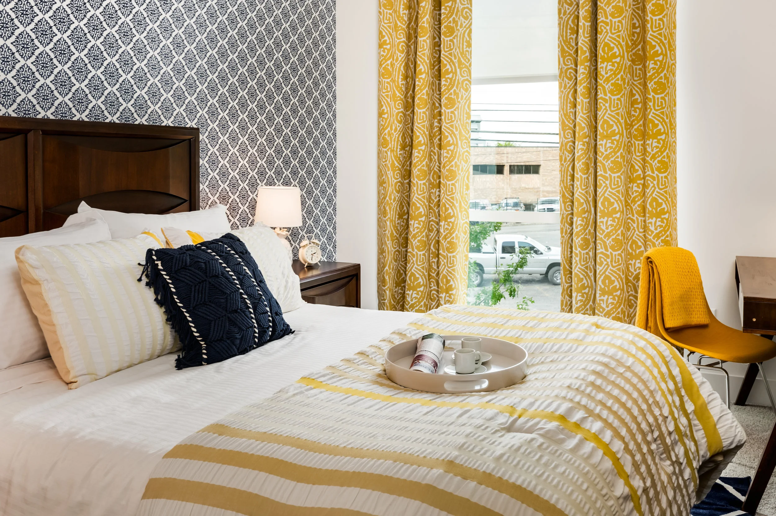The Beautiful Loretta Lynn room comes with a writing desk.