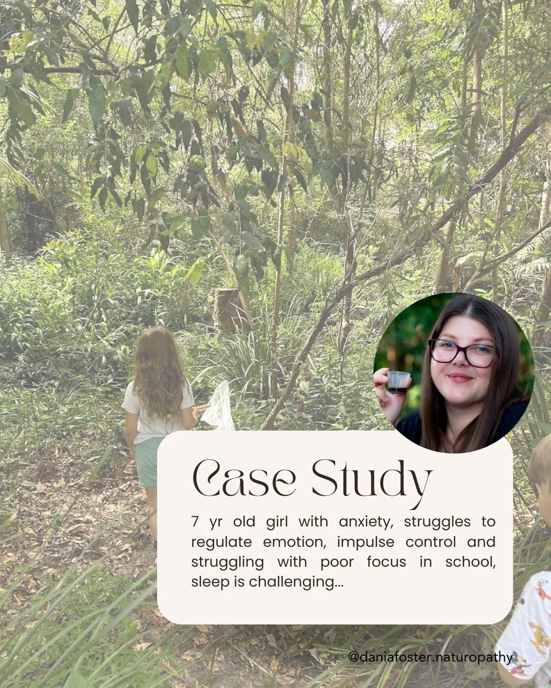 Case Study: 7yo girl, struggling with anxiety, struggles to regulate emotion, impulse control and has poor focus in school, sleep is challenging...

We supported:
🌿Blood sugar regulation with gentle food adjustments.
🌿Bedtime wind-down rituals to p