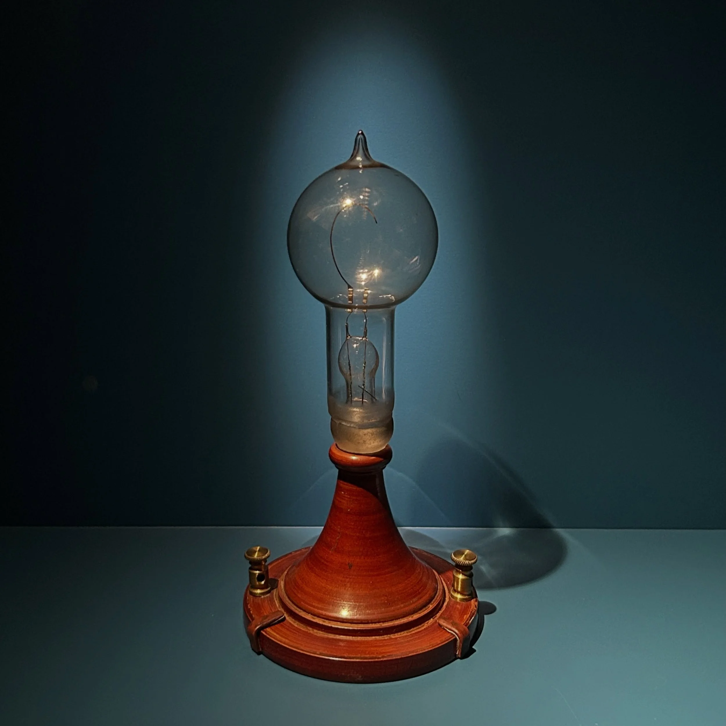 National Treasures

Thomas Edison&rsquo;s incandescent light bulb
illuminated in his Menlo Park, New Jersey laboratory for the first time on December 31, 1879.

NBC &ldquo;Fireside Chat&rdquo; microphone used by President Franklin D. Roosevelt for th