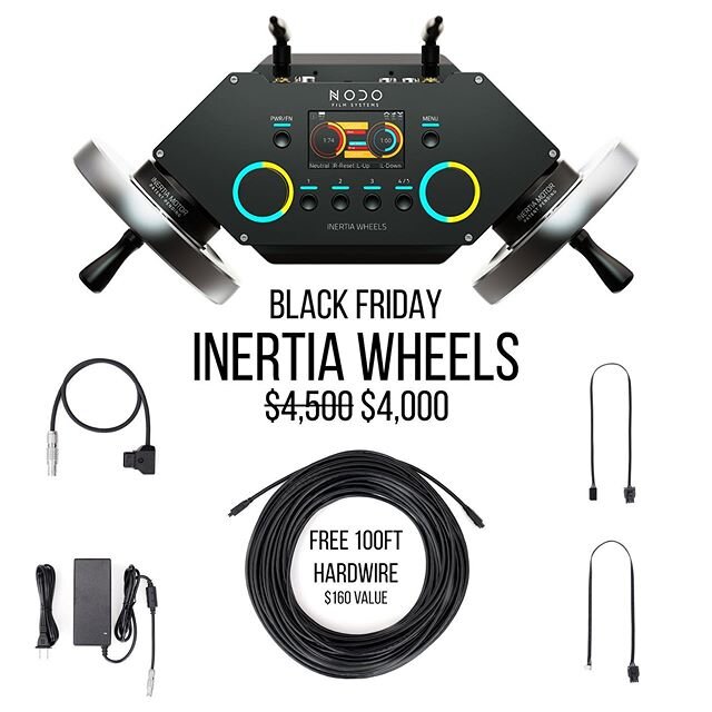 BLACK FRIDAY Deals are live running through Cyber Monday. Get the all new INERTIA WHEELS at $500 off and a free 100ft Hardwire Cable plus Extended 60-Day Risk Free Returns. Check out the bio to learn more about the new wheels and the Black Friday Sal