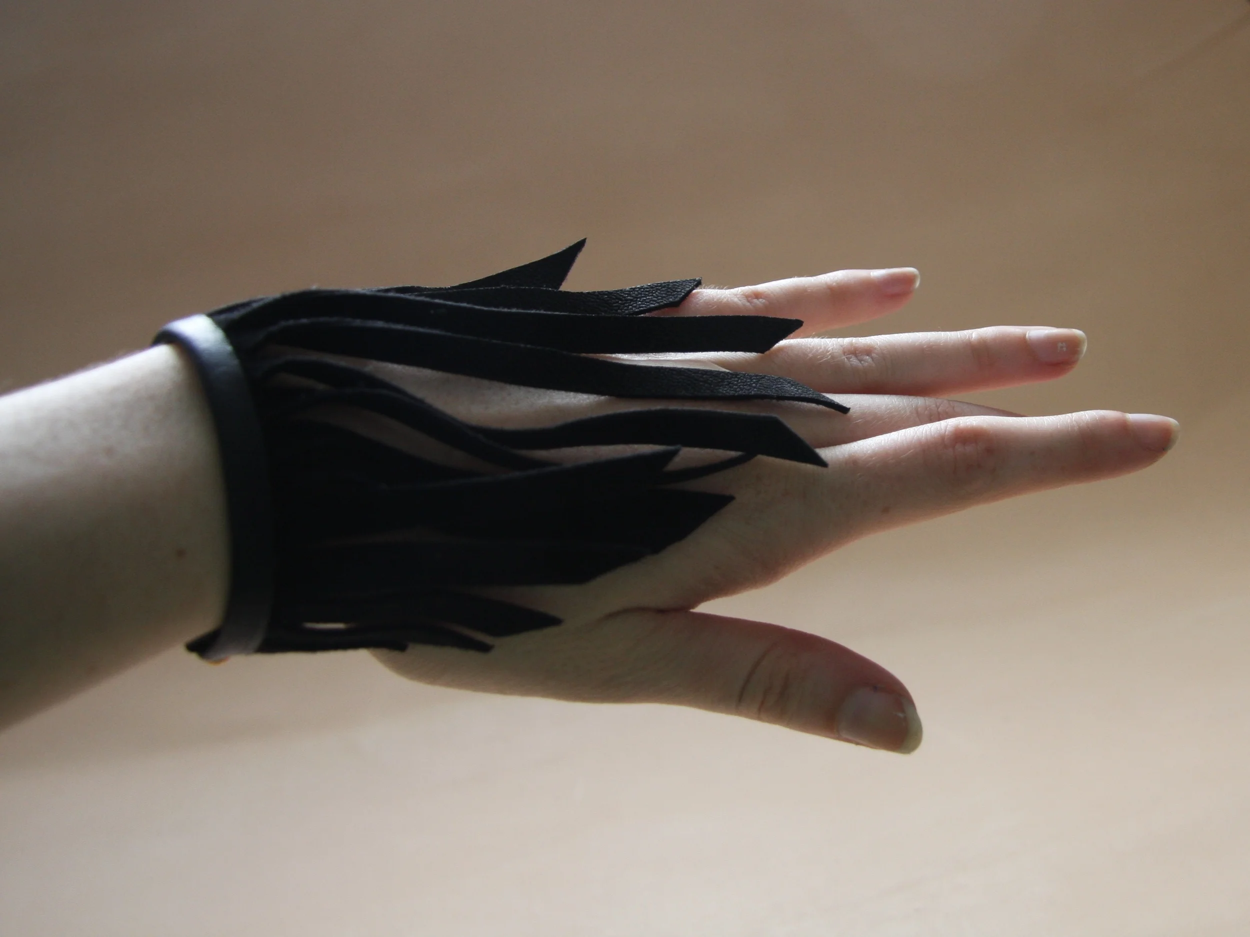 Fringe Leather Wristlet-More Colors 