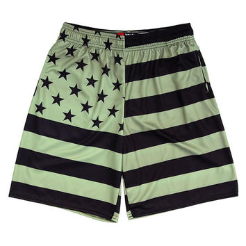 Light Green Red and Black Baseball Uniforms, Shorts