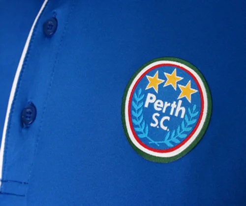 Perth S.C. Blue White and Yellow Baseball Uniforms, T-Shirts