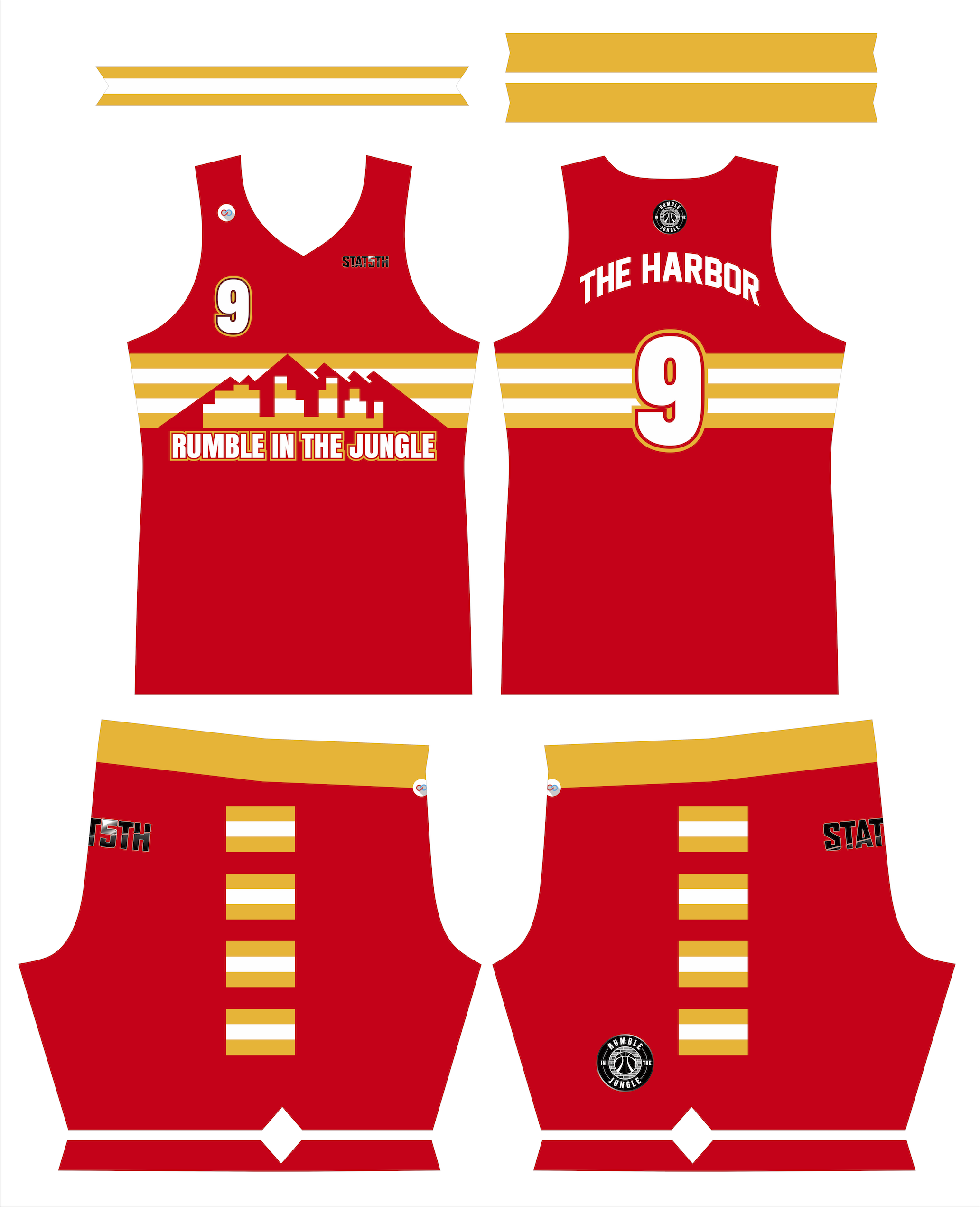 Sewing sublimated Basketball jersey Short (the whole process) 