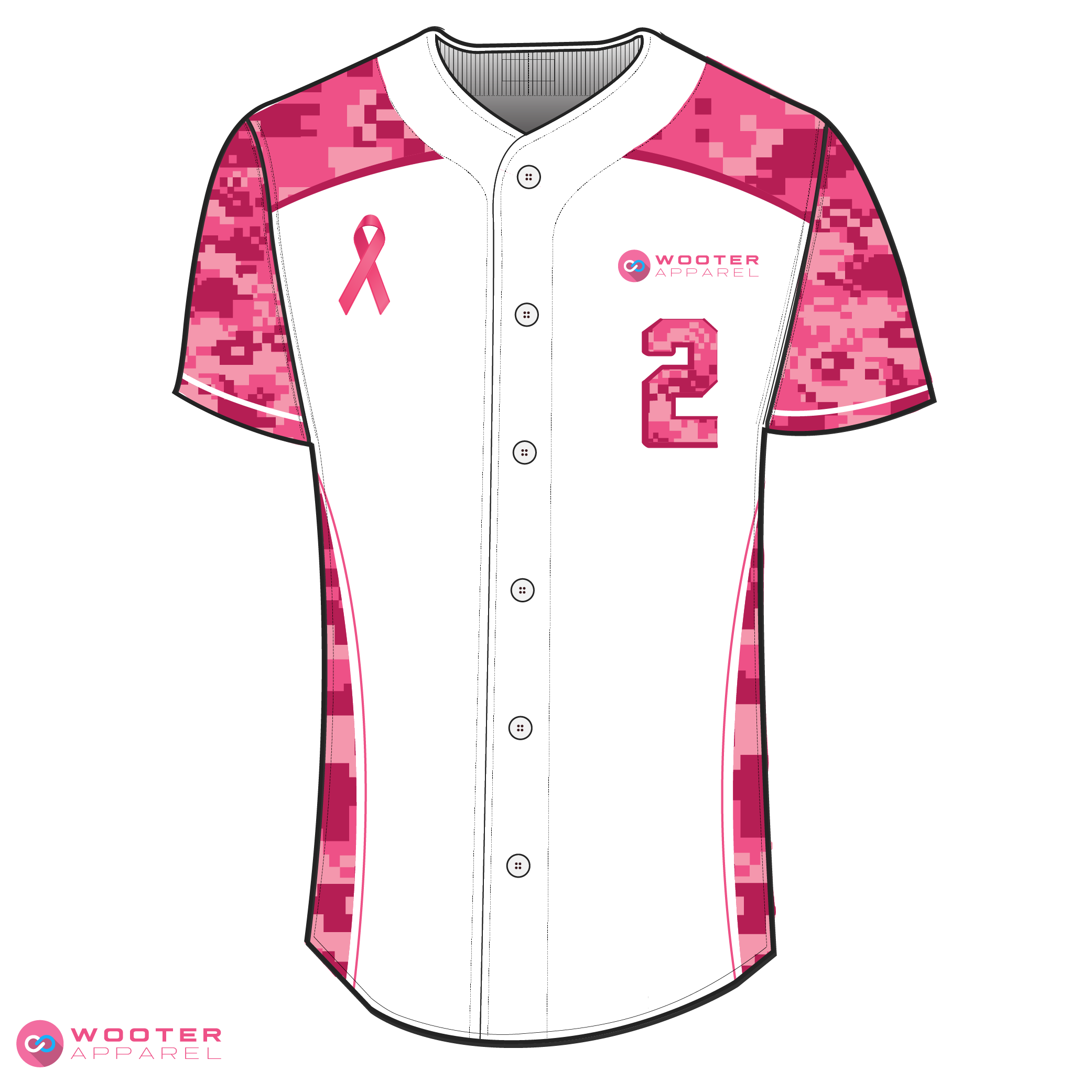 pink baseball jerseys