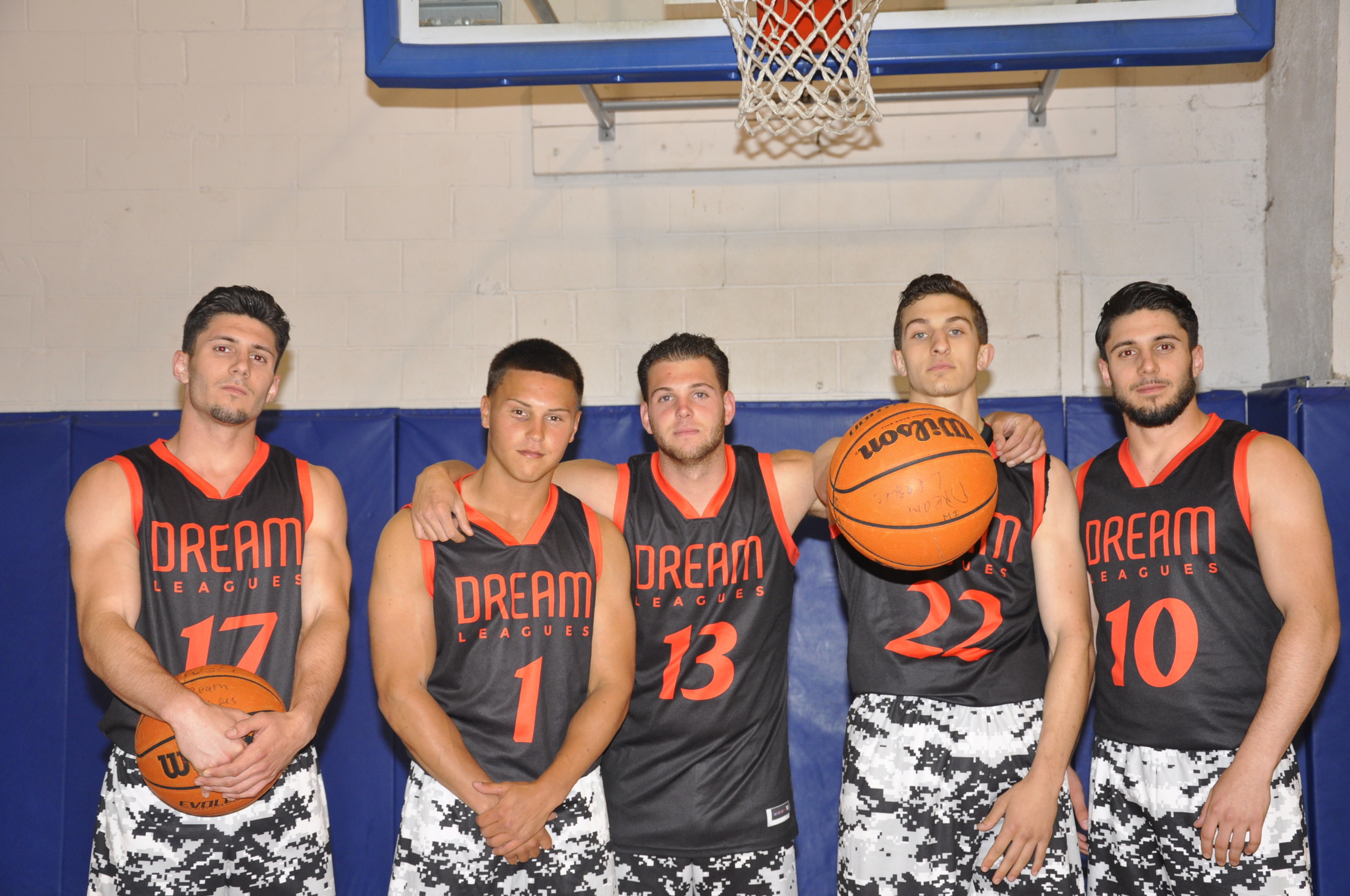 DREAM Dark Grey and orange Basketball Uniforms, Jerseys