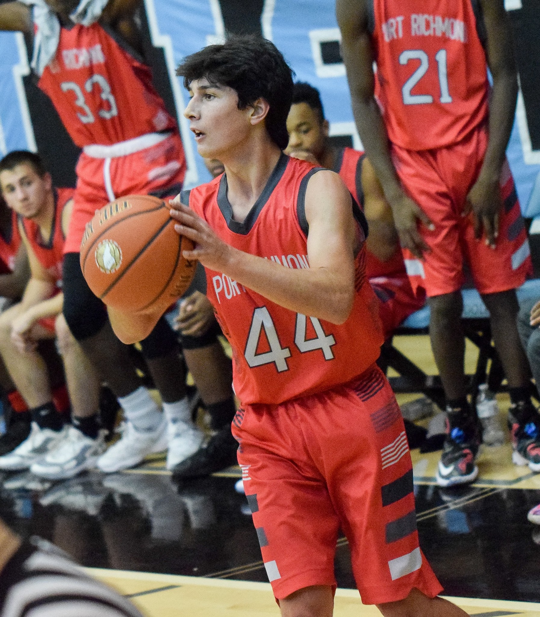 Red White Black and Grey Basketball Uniforms, Jersey and Shorts 