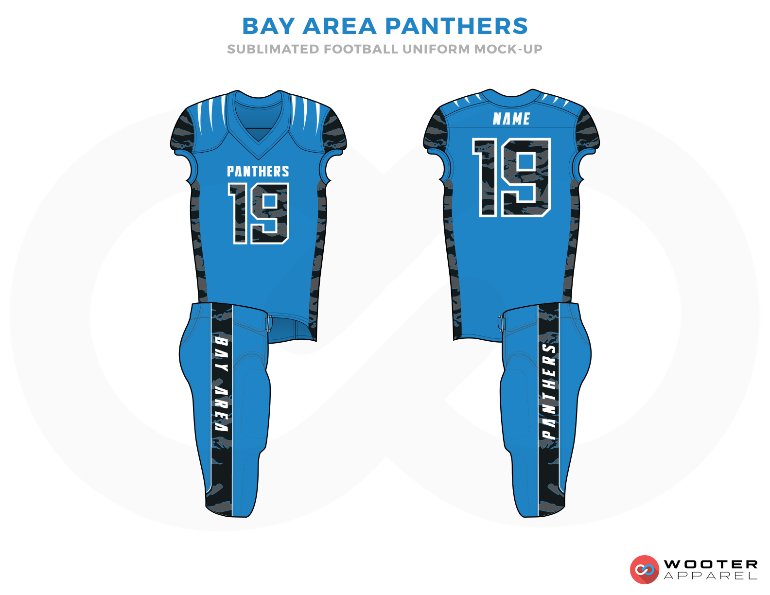 blue and black football jersey