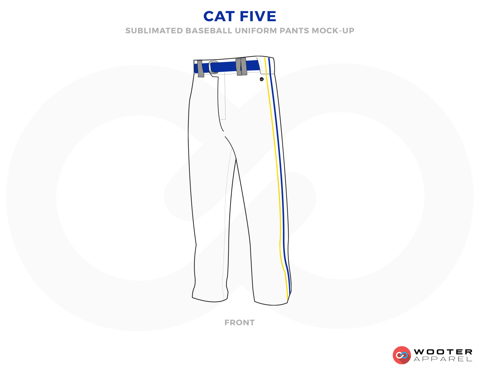 CAT FIVE White and Blue Baseball Uniforms,Pants