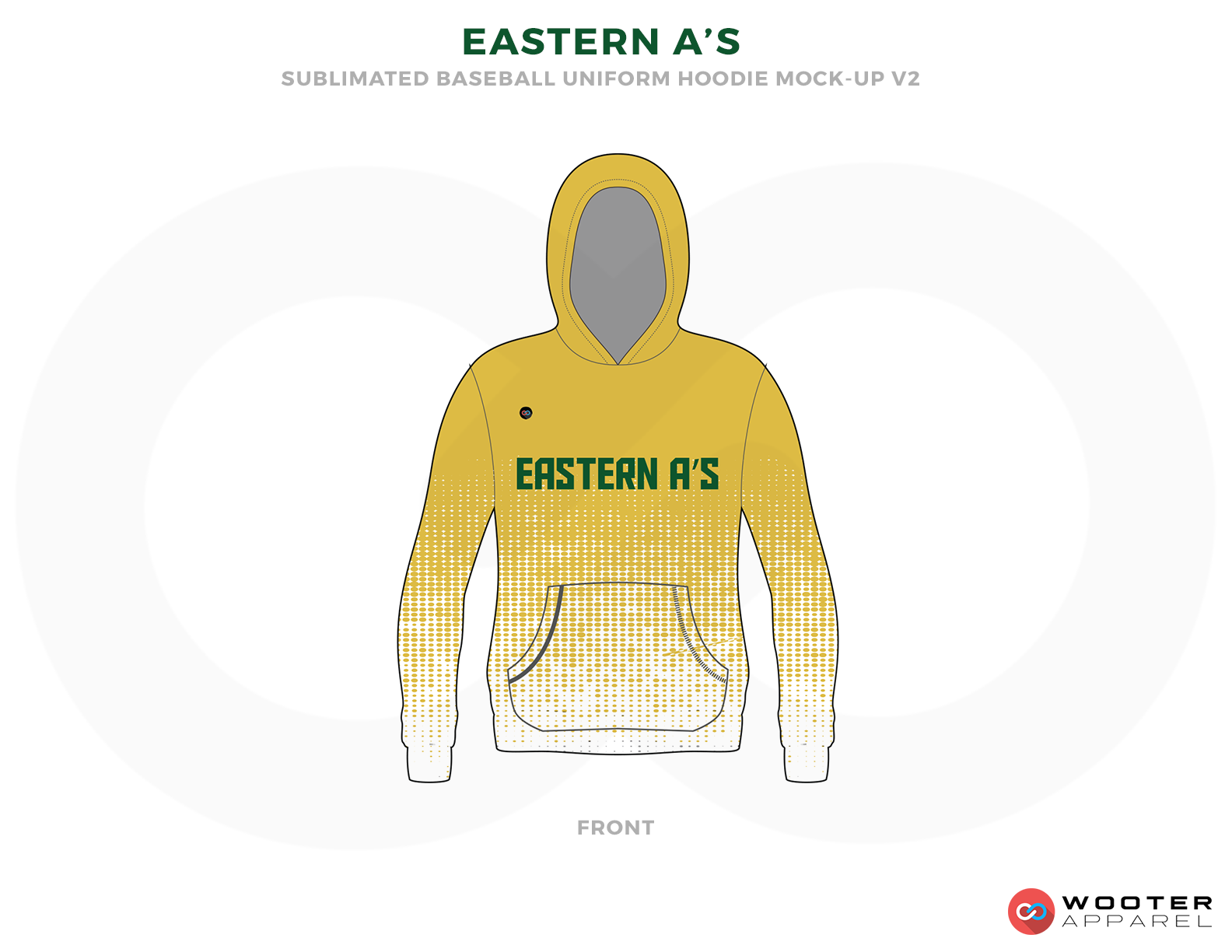 EASTERN A'S Yellow Green and White Baseball Uniforms, Shirts