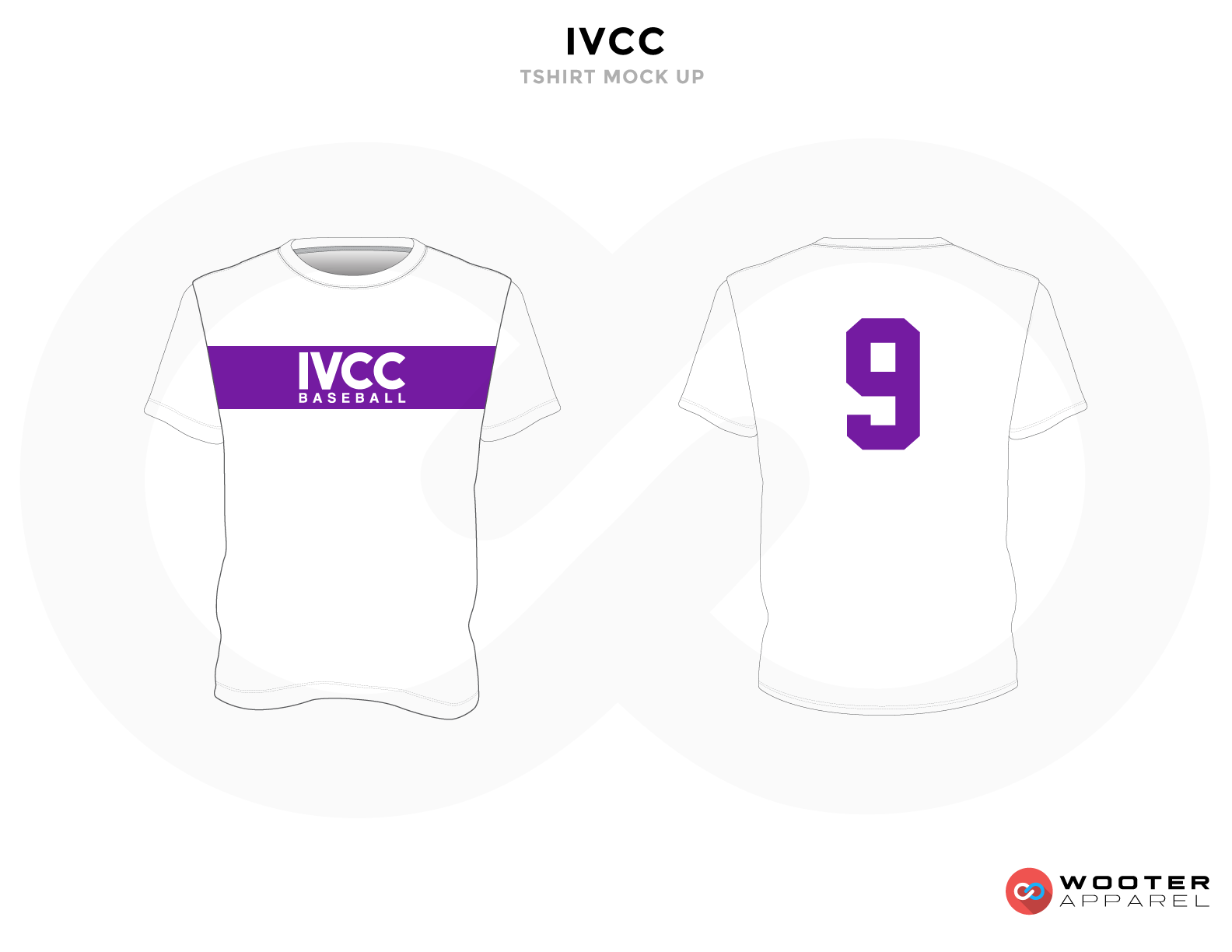 IVCC White and Purple Baseball Uniforms, Shirt