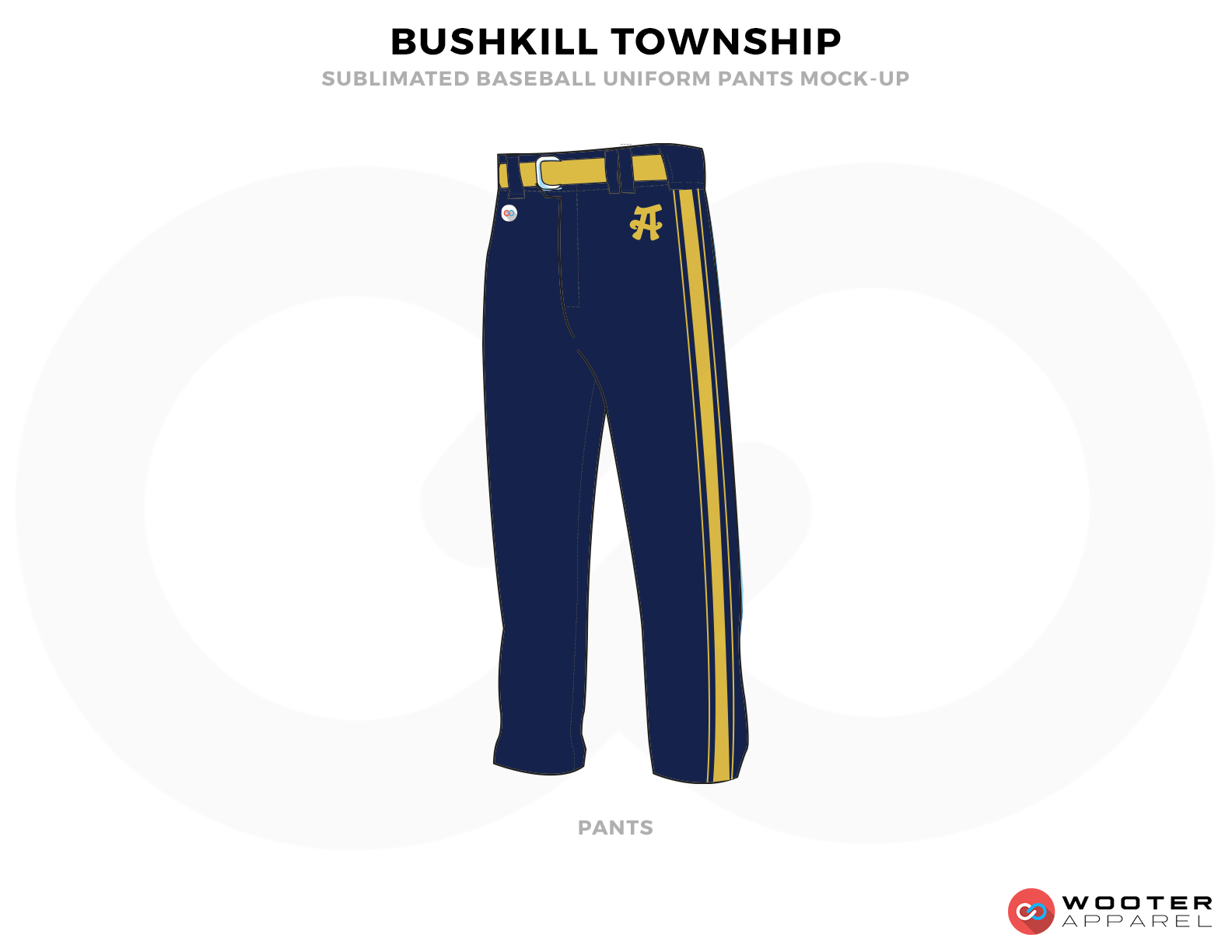 BUSHKILL TOWNSHIP Blue and Yellow Uniforms, Pents