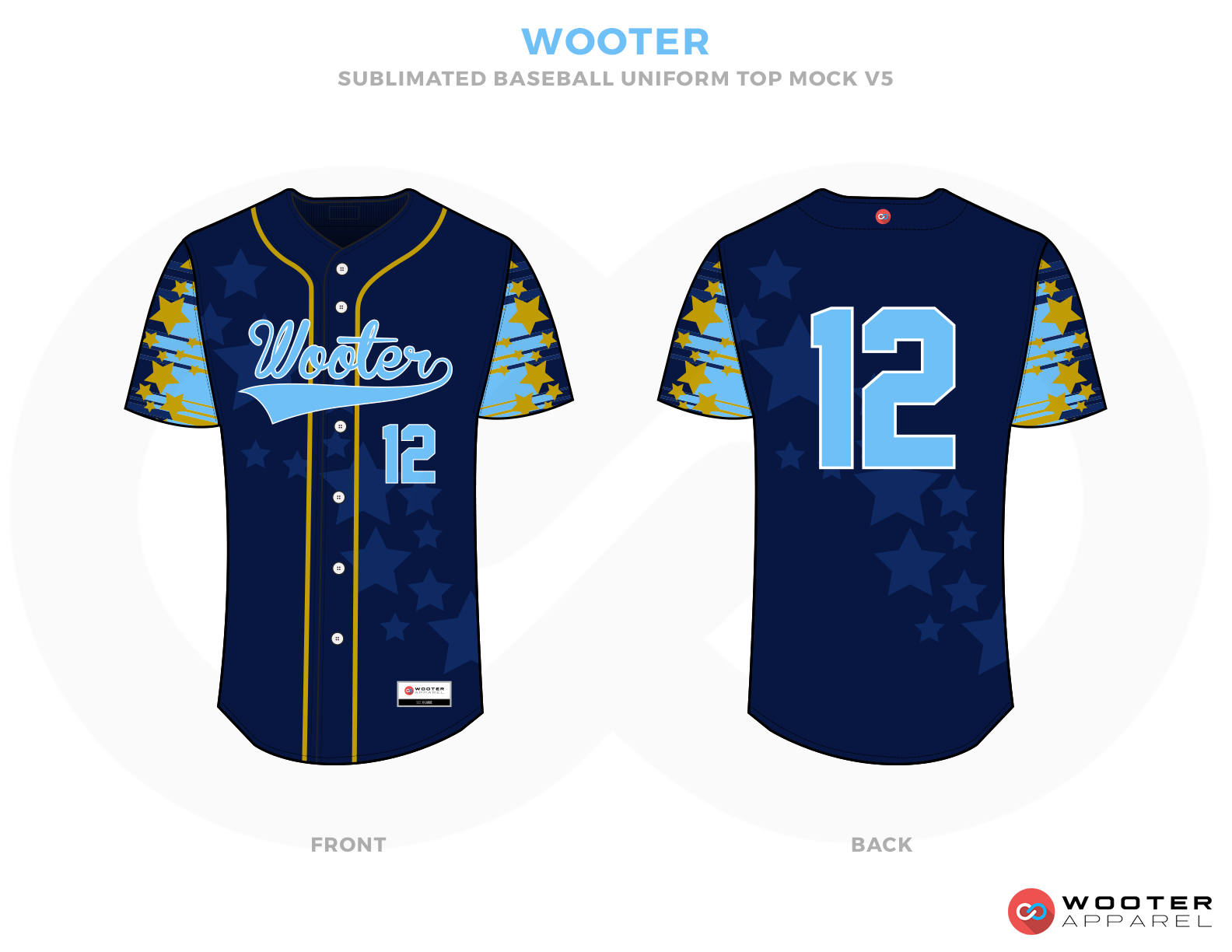 yellow and blue baseball jersey