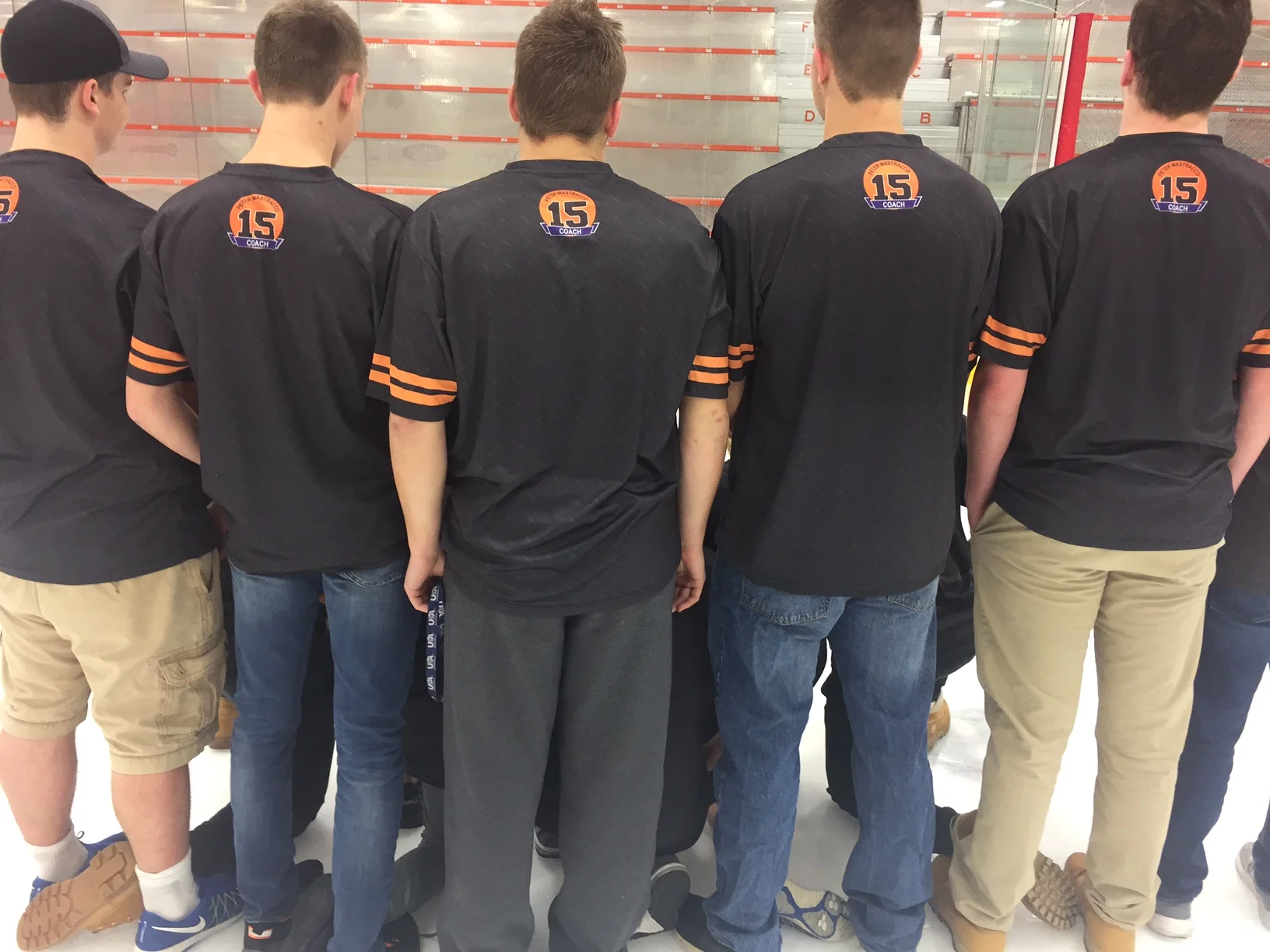 RFA HOCKEY black orange white sublimated shirt