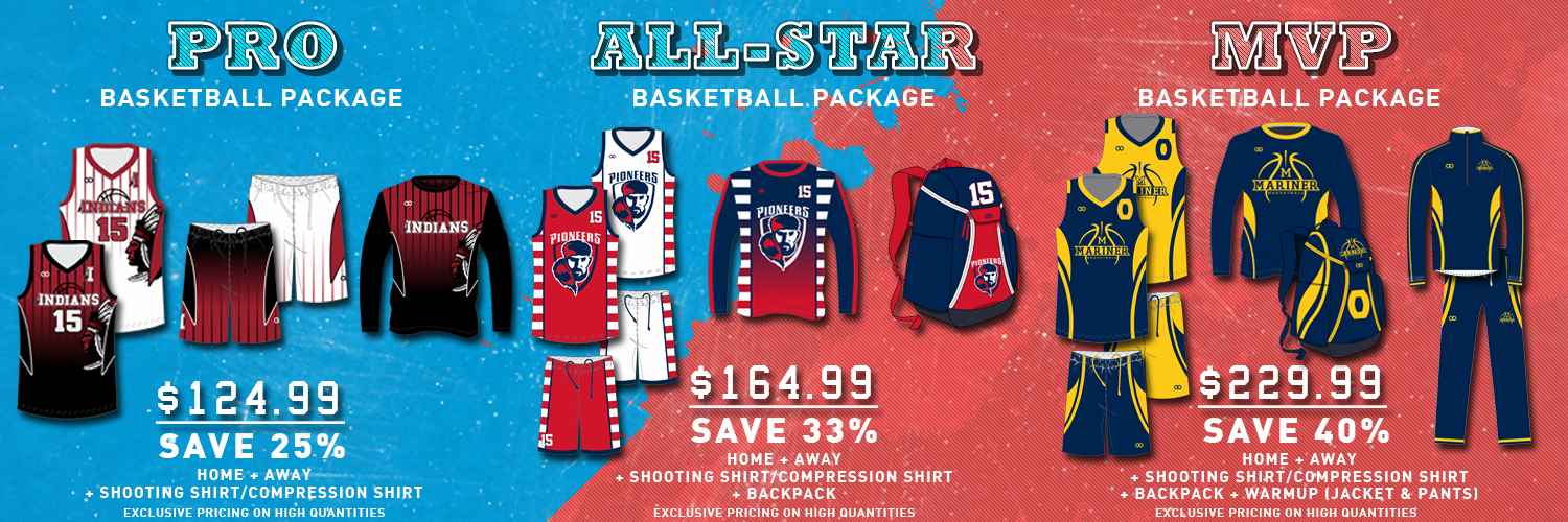 basketball uniform packages