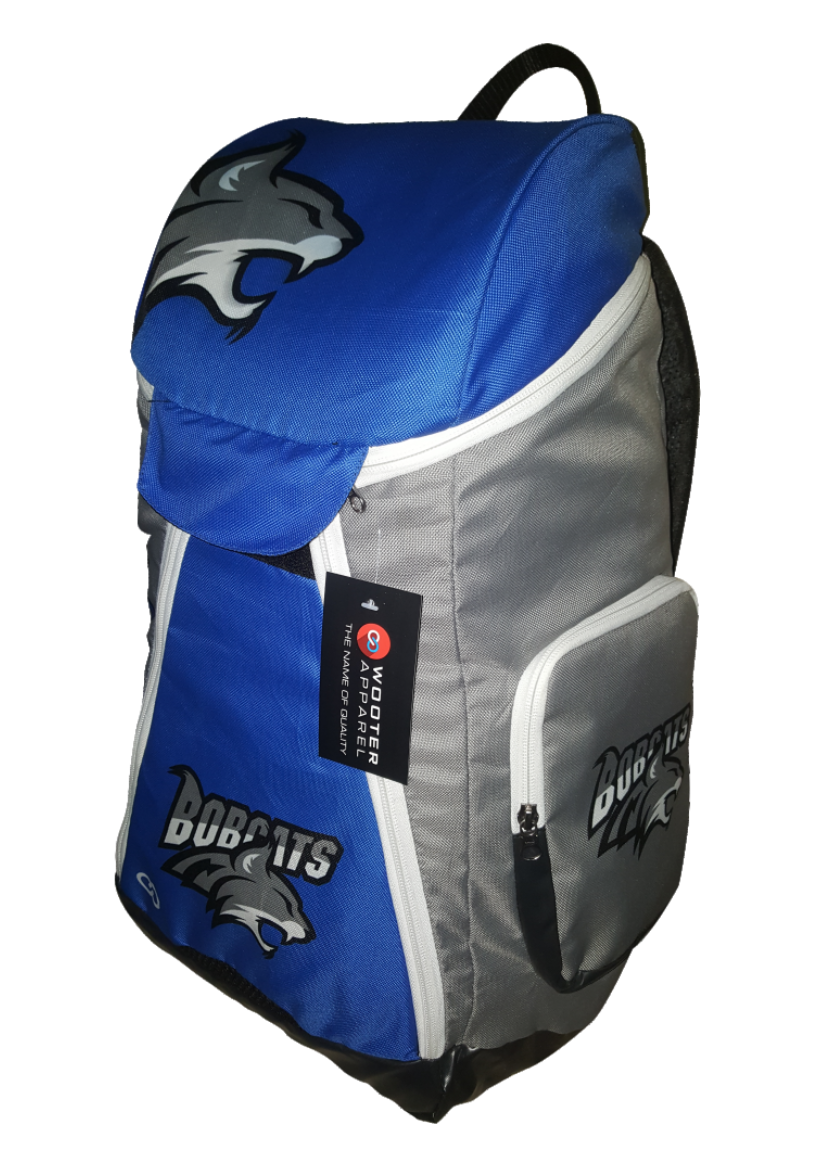 Blue Gray White Black basketball, baseball, backpacks