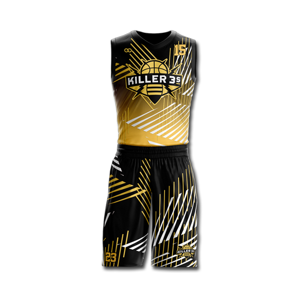 gold basketball jersey design
