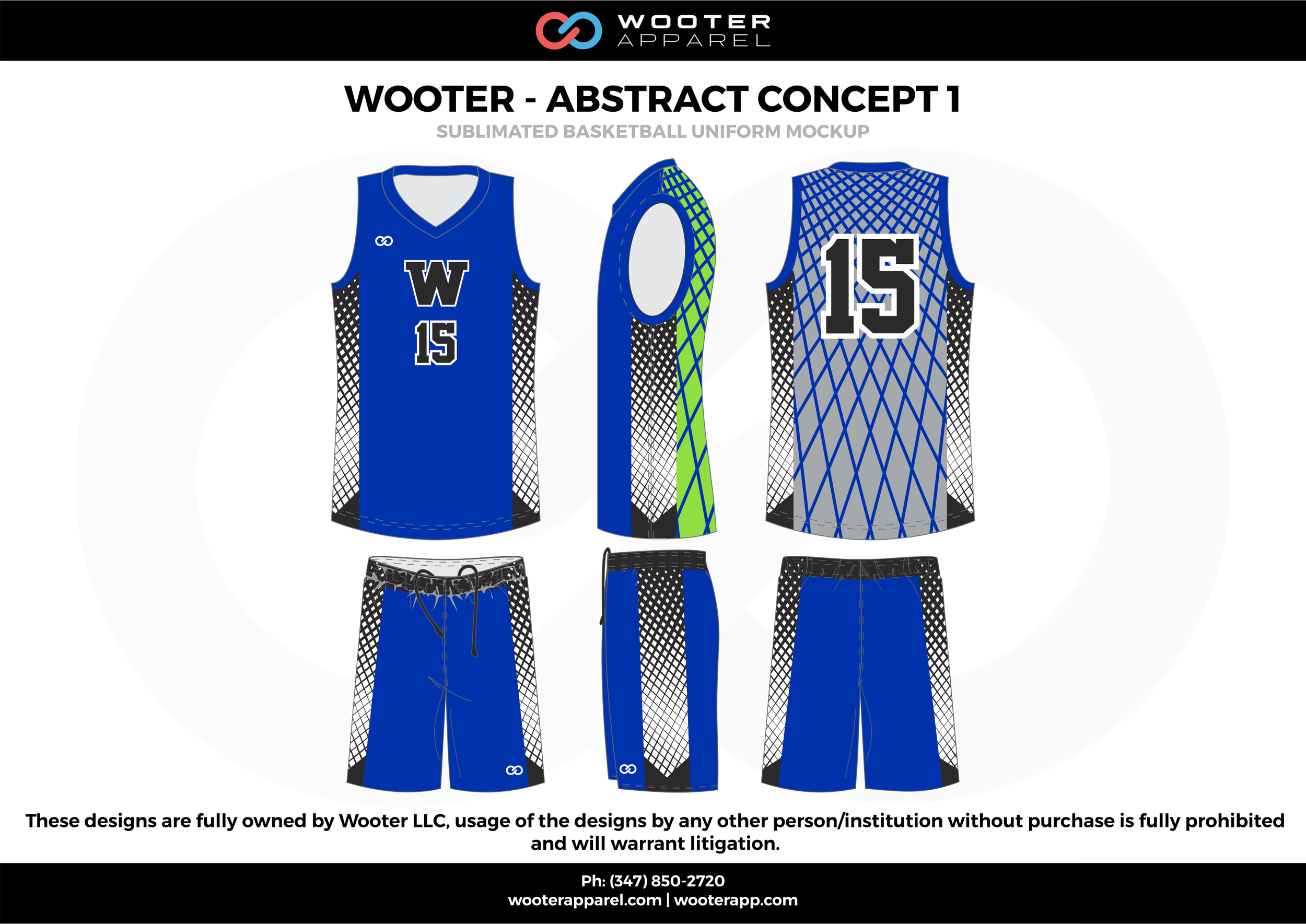 Full Sublimation Custom Basketball Uniforms Wooter Apparel