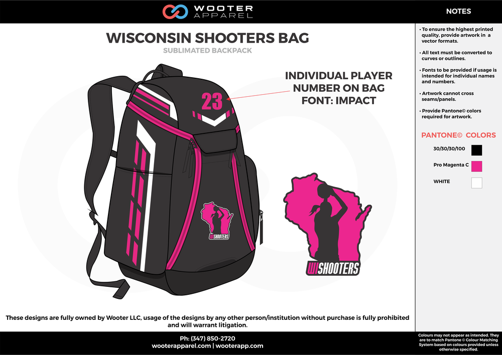 Backpack Designs Wooter Apparel