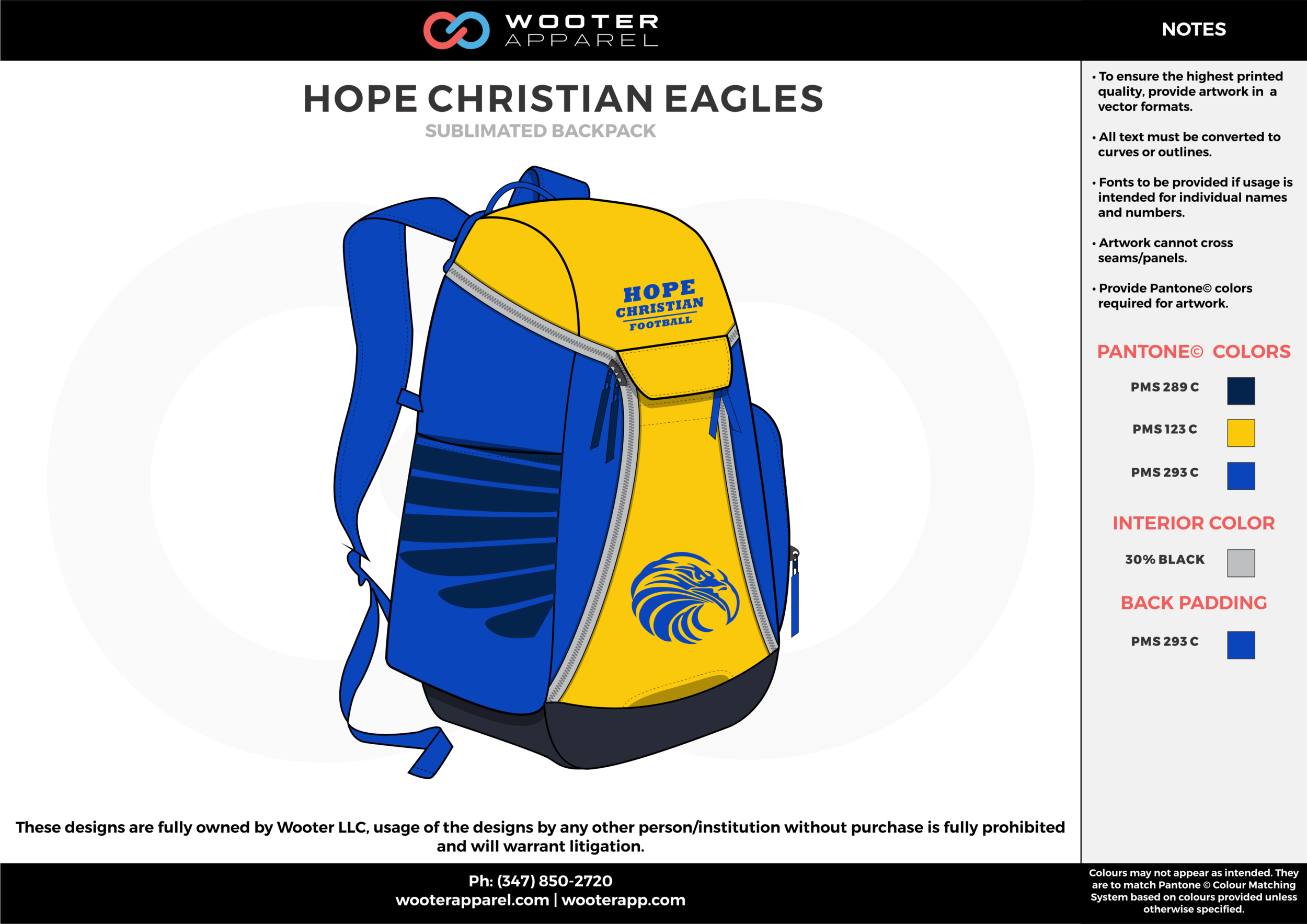 blue and yellow nike backpack