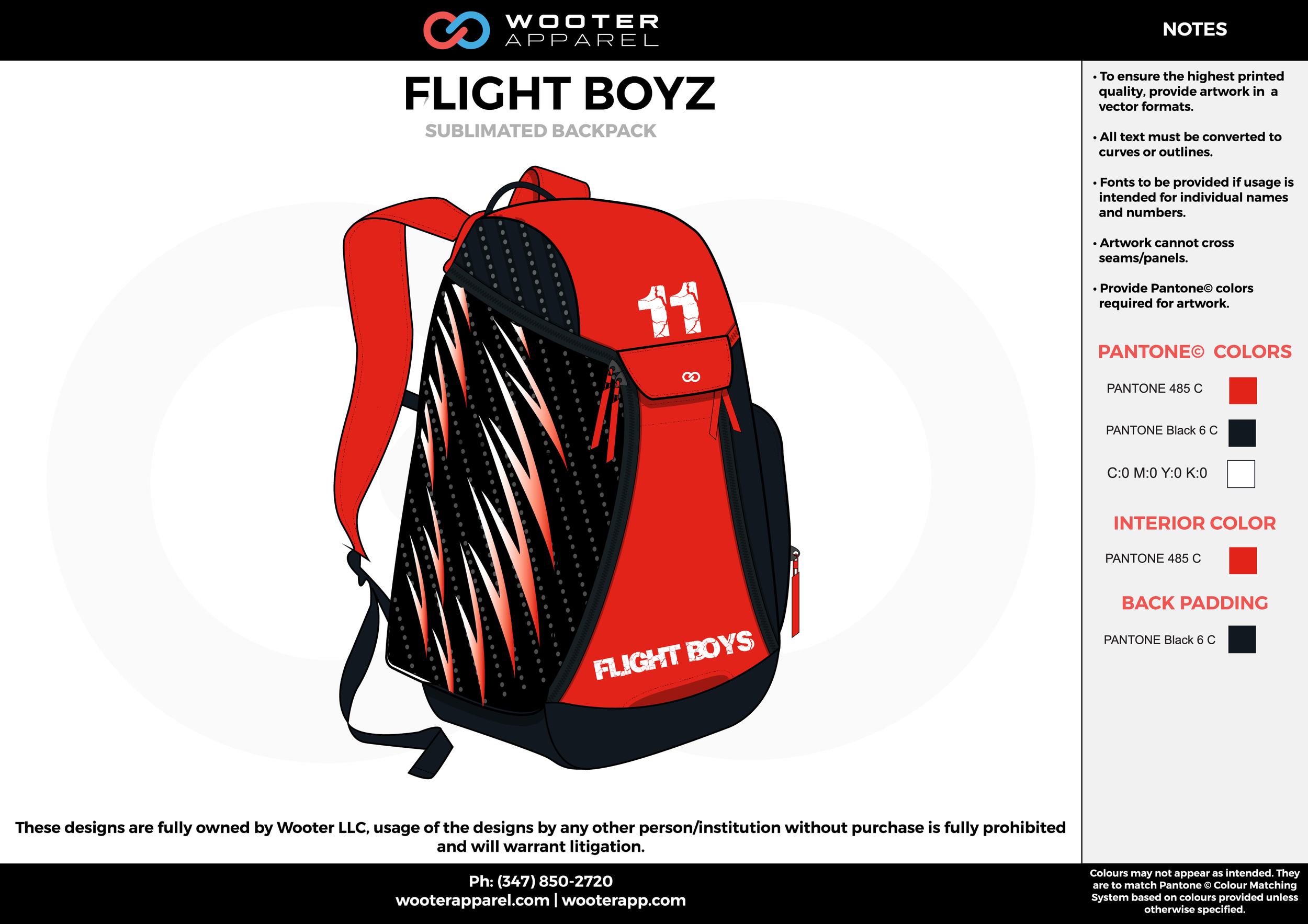 Custom Sublimated Backpacks | Your Own Backpacks | Wooter Apparel