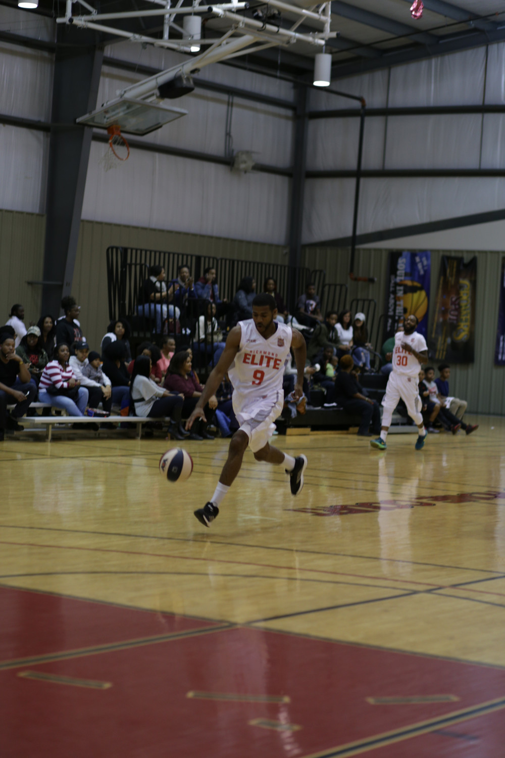 RICHMOND ELITE White Red Basketball Uniforms, Jerseys, and Shorts