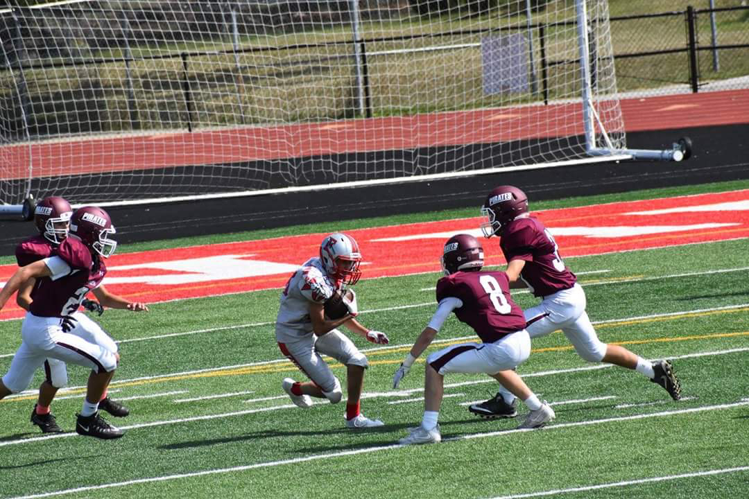 Maroon White Black football uniforms jerseys pants