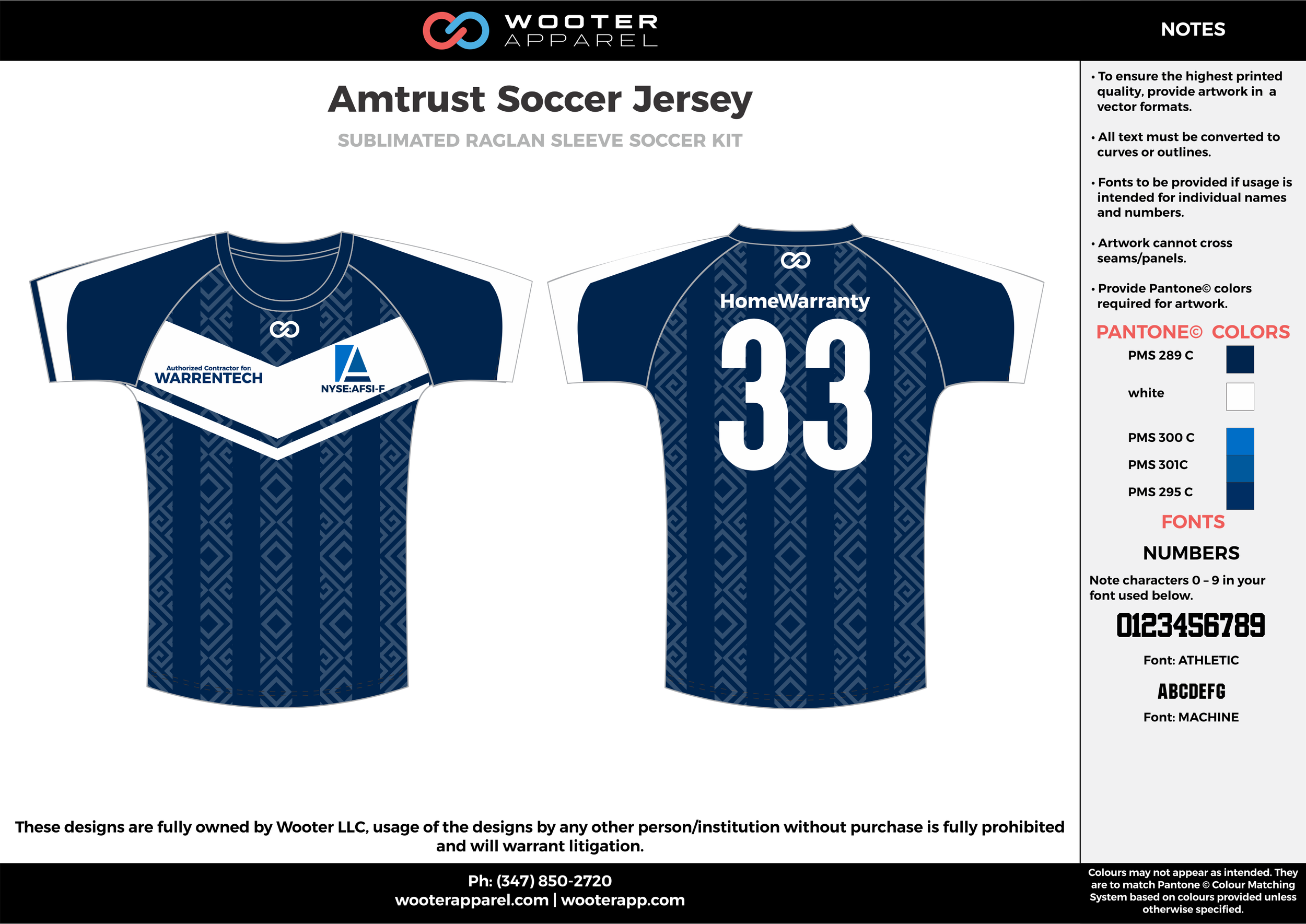 Amtrust navy blue white custom sublimated soccer uniform jersey shirt