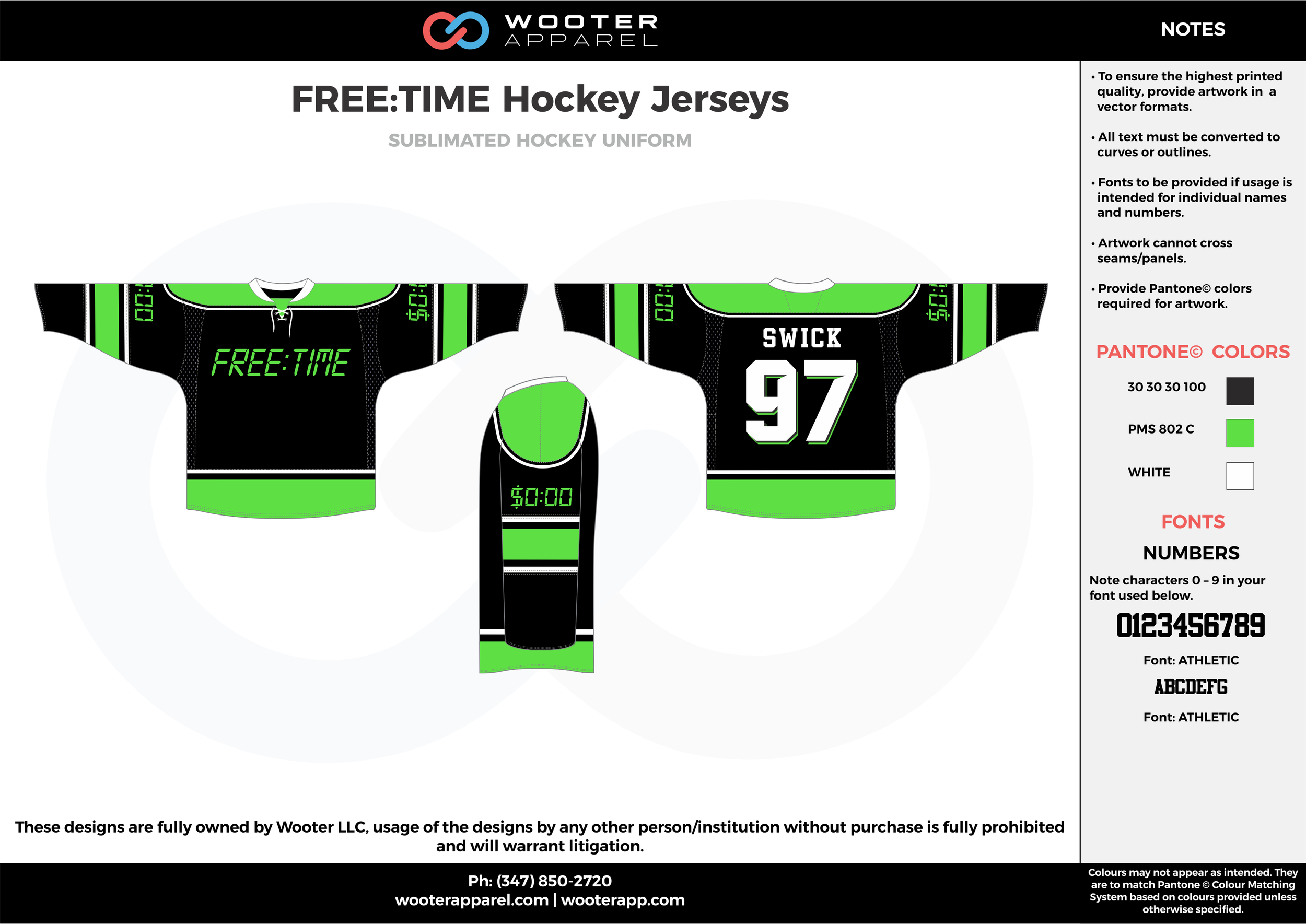 green and black hockey jersey
